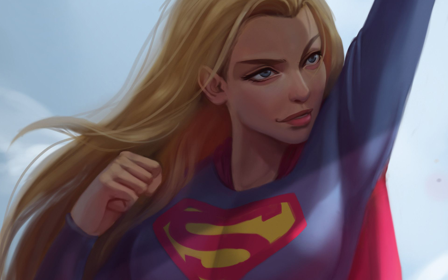 1440x900 Cute Supergirl Artwork 1440x900 Resolution HD 4k Wallpapers,  Images, Backgrounds, Photos and Pictures