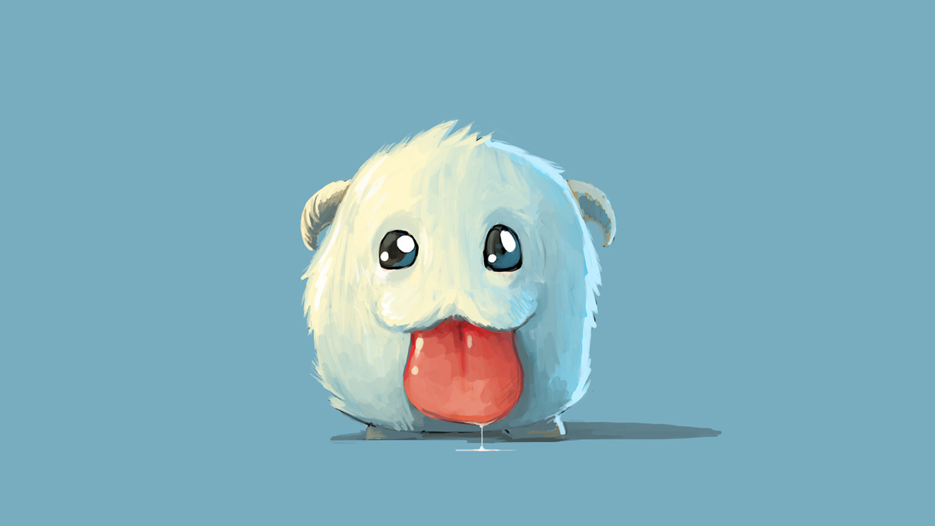 1366x768 Cute White Poro 1366x768 Resolution HD 4k Wallpapers, Images,  Backgrounds, Photos and Pictures