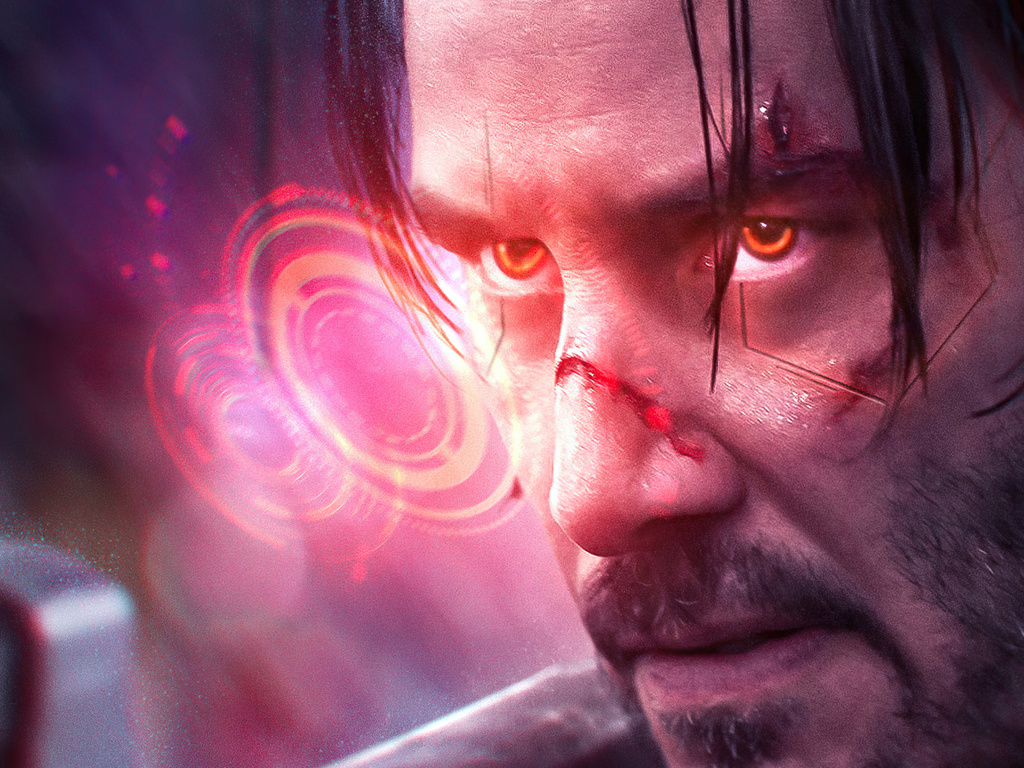 1024x768 Cyber Keanu Reeves Cyberpunk 2077 4k Wallpaper,1024x768 ...