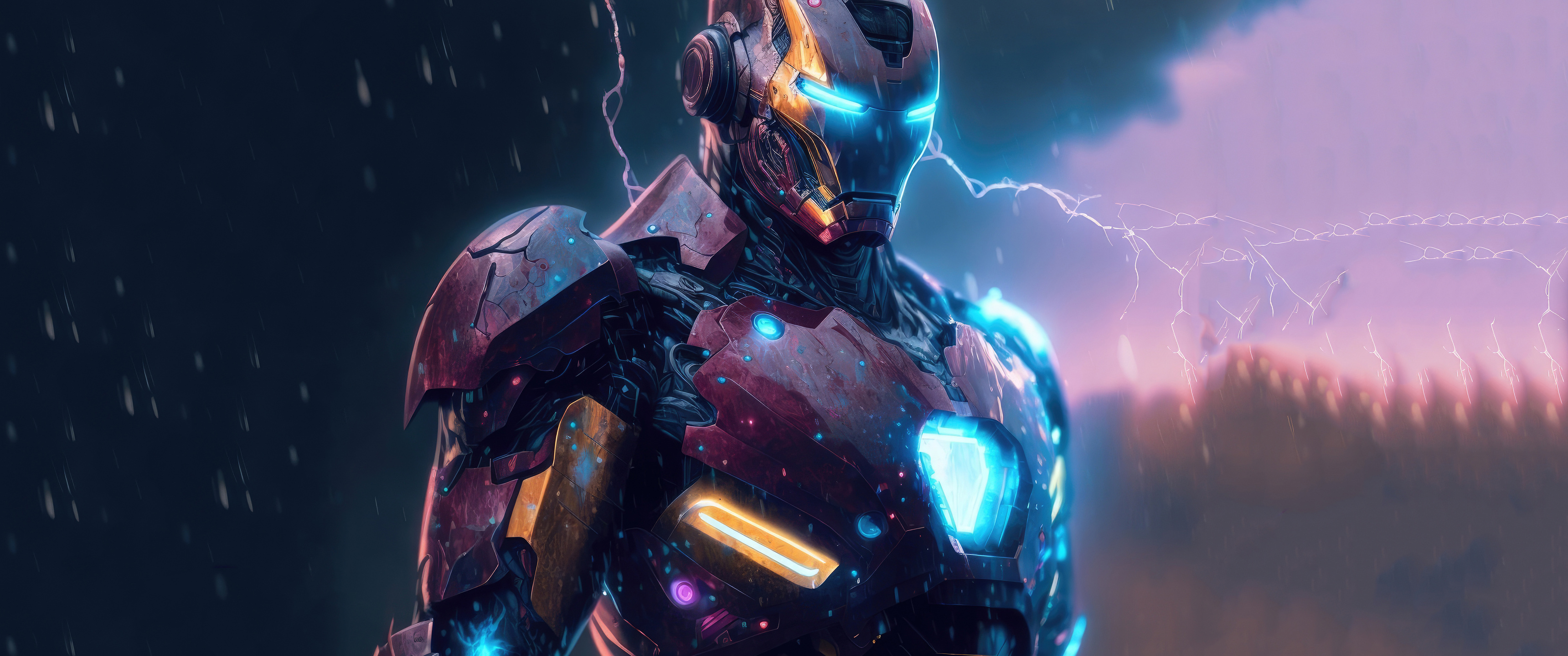 3440x1440 Cybernetic Iron Man UltraWide Quad HD 1440P ,HD 4k Wallpapers ...