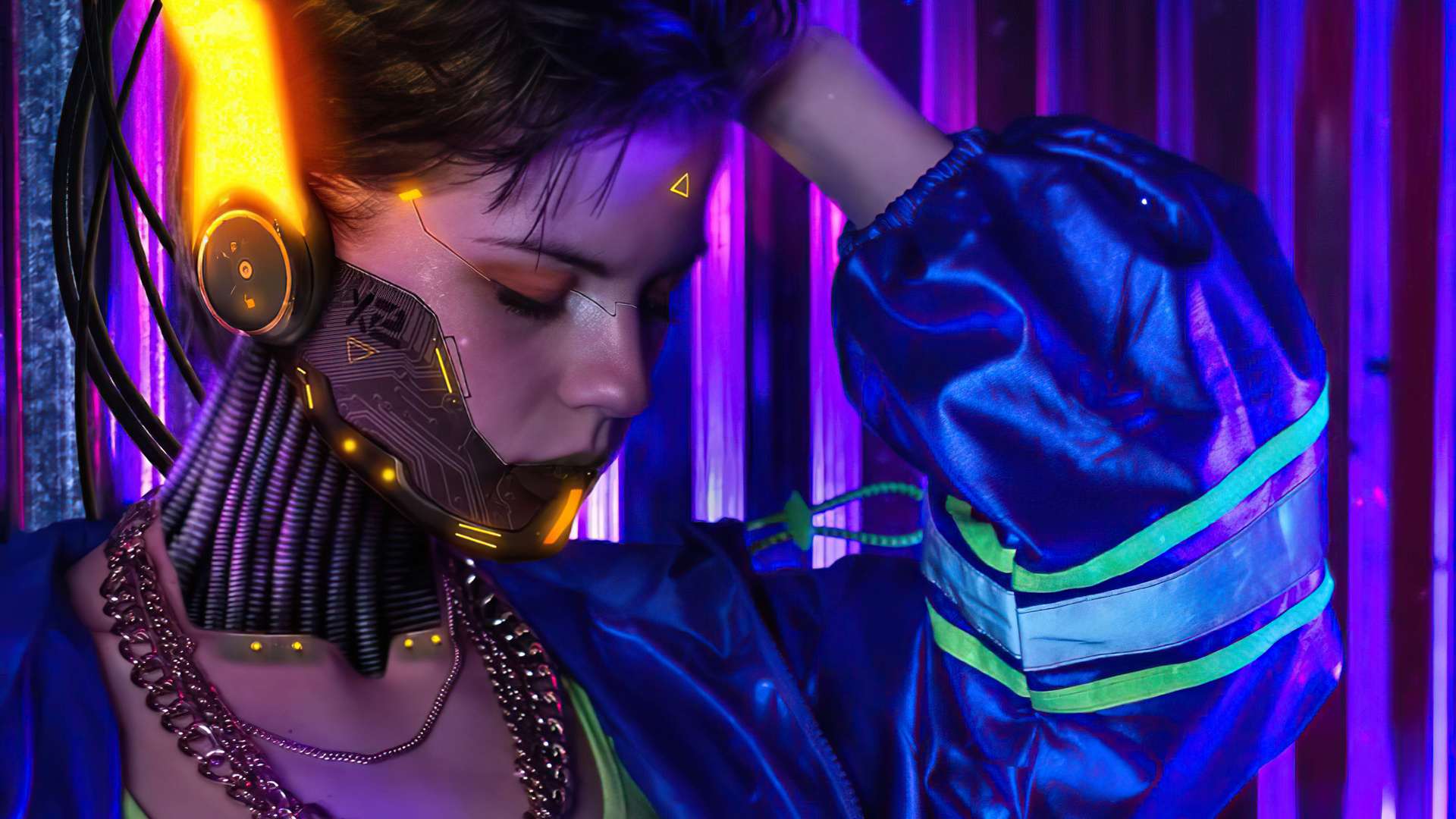 cyberpunk 2077 NEON girl HD Wallpapers - Eyecandy for your XFCE