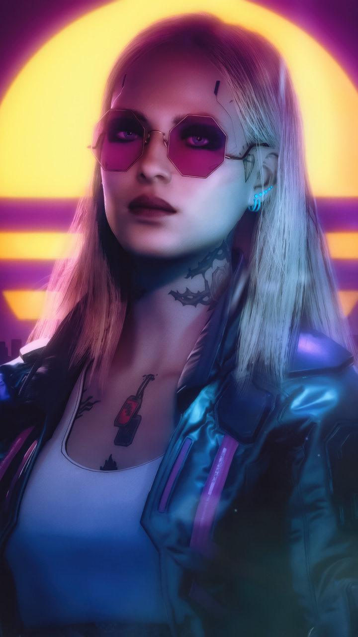 720x1280 Cyberpunk 2077 Dawn Girl 4k Moto G X Xperia Z1 Z3 Compact