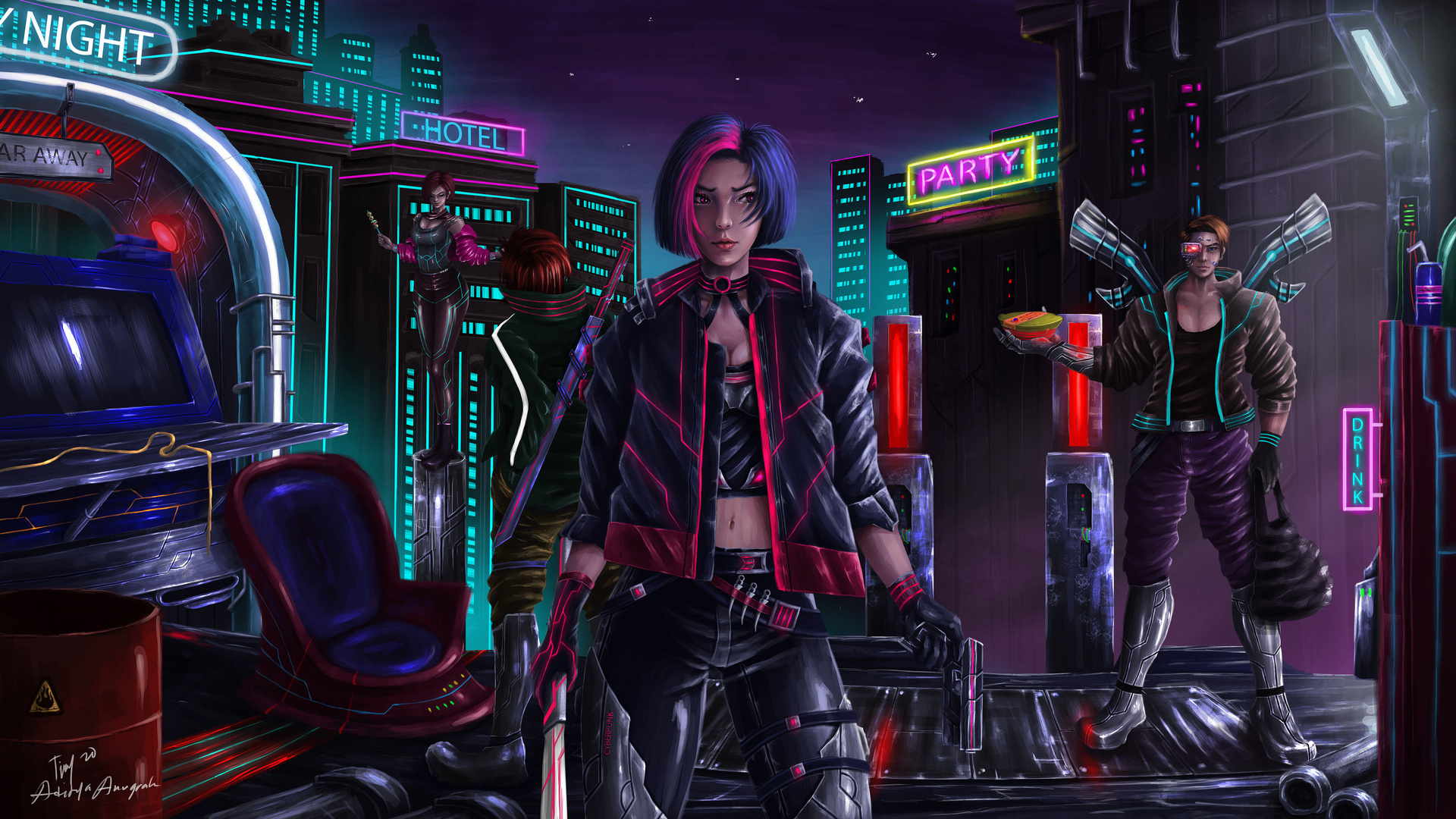 Cyberpunk 2077 4k New Illustration HD WALLPAPER - KDE Store