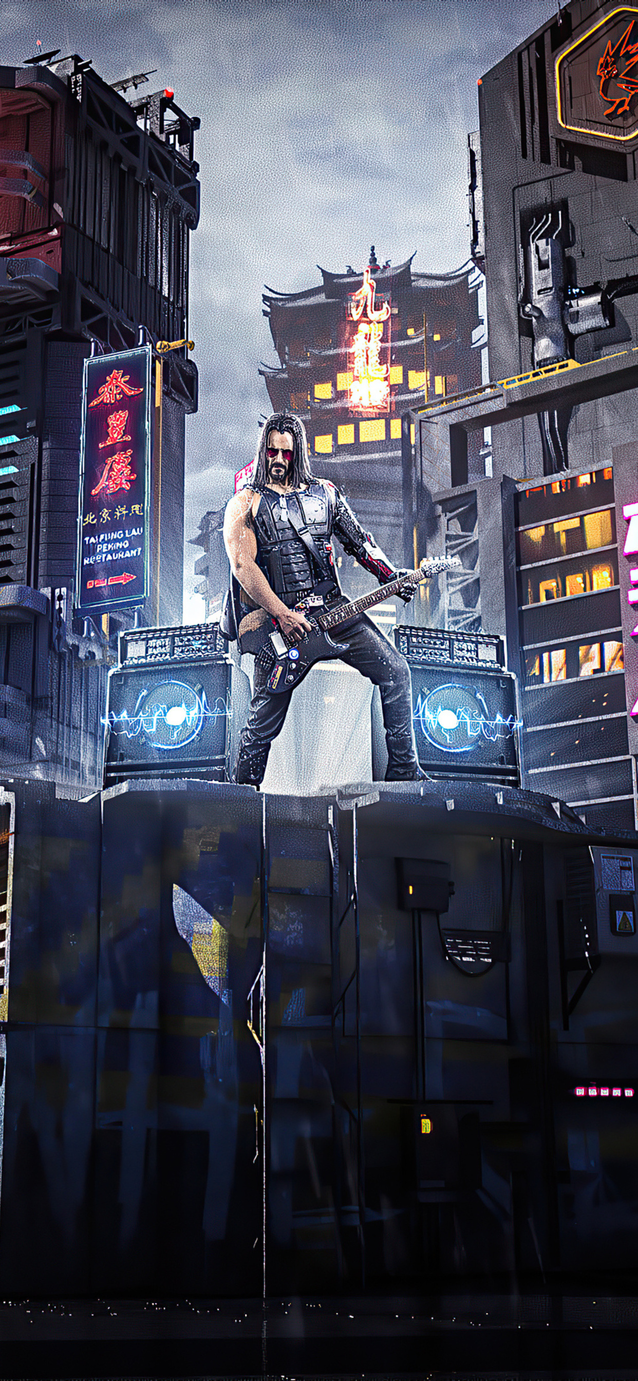 1242x26 Cyberpunk 77 Johnny Silverhand Playing Guitar Iphone Xs Max Hd 4k Wallpapers Images Backgrounds Photos And Pictures