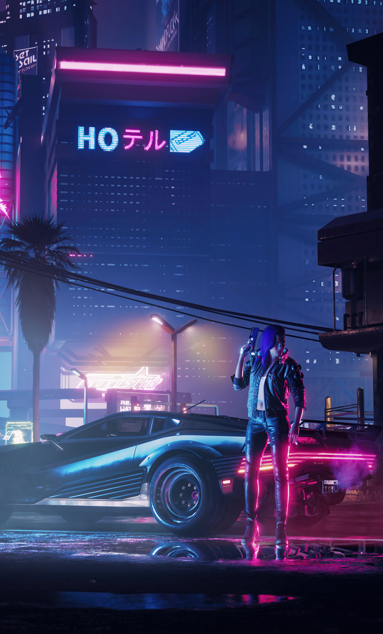 1280x2120 Cyberpunk 2077 Neon City 4k iPhone 6+ ,HD 4k Wallpapers