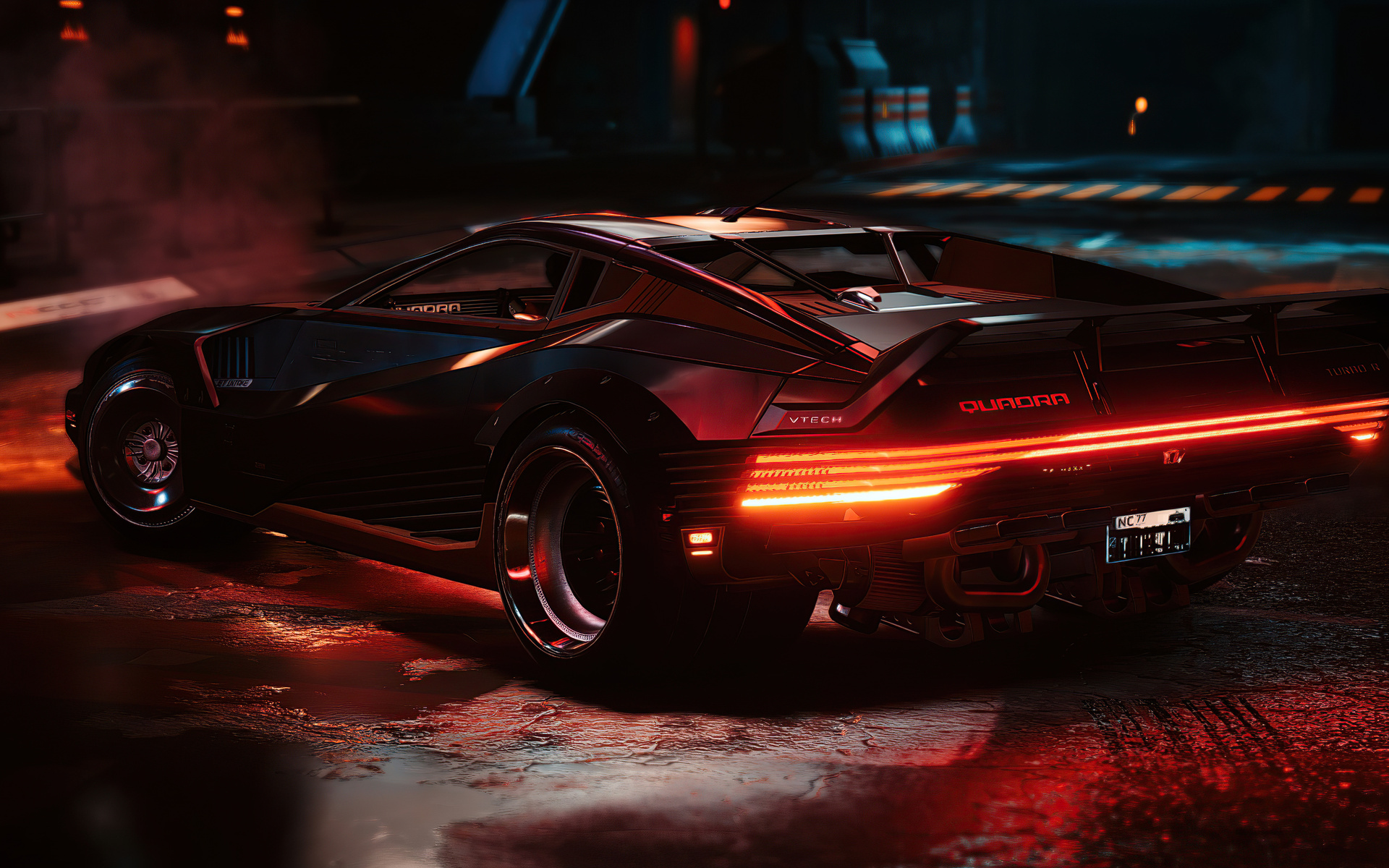 Quadra Turbo Neon Cyberpunk 2077 4k Wallpaper 4K