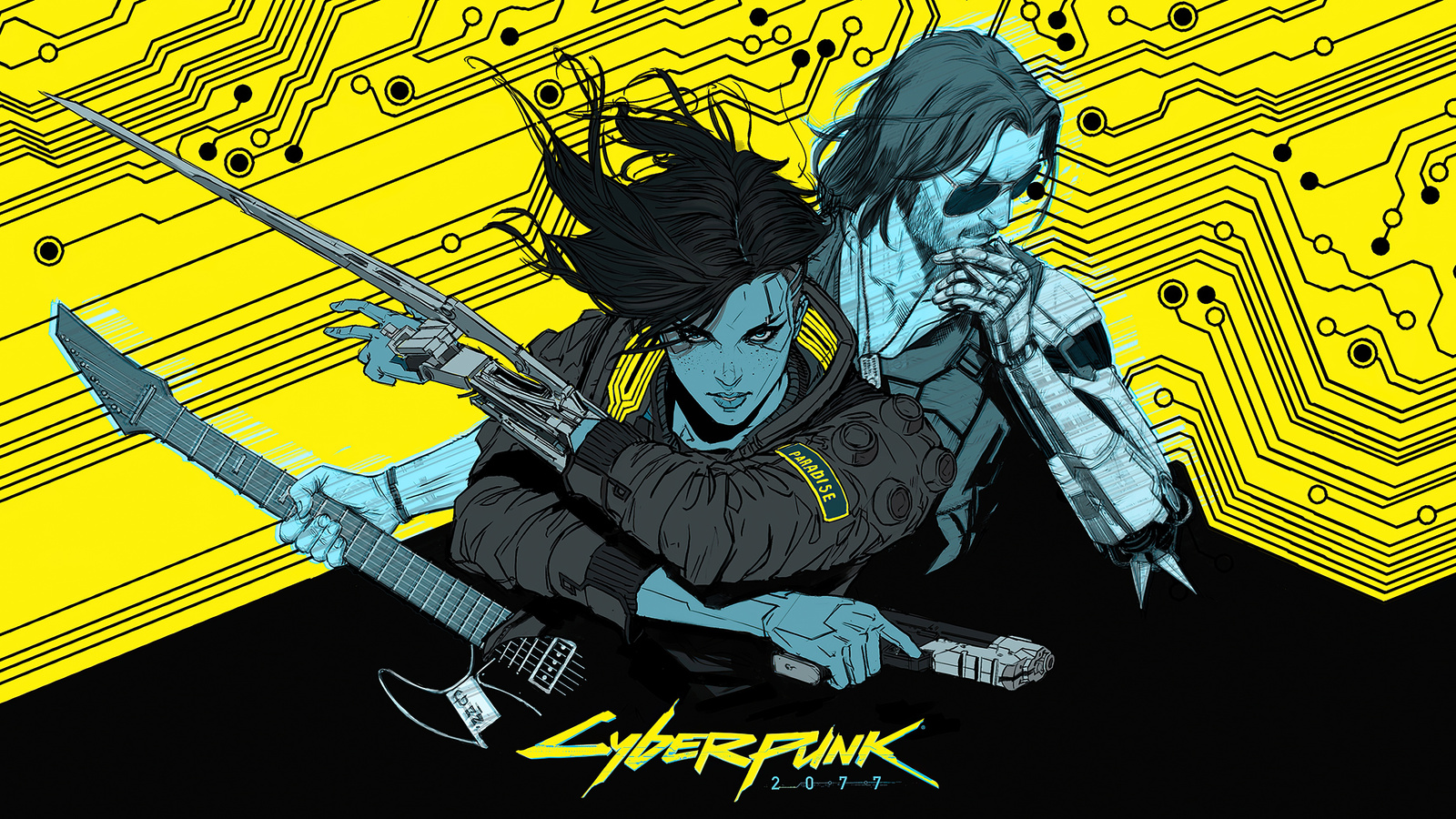 1600x900 Cyberpunk 2077 Yellow Art 4k Wallpaper,1600x900 Resolution HD
