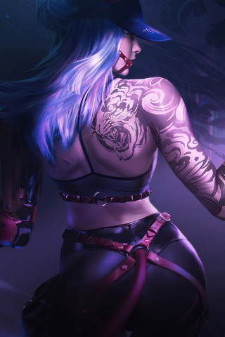 cyberpunk-armed-girl-tattoo-on-back-4b.jpg