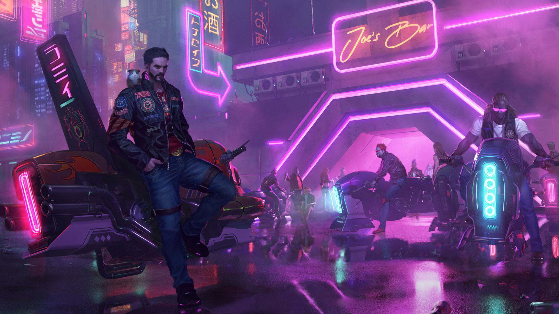 1920x1080 Cyberpunk Biker Gang 4k Laptop Full HD 1080P HD ...