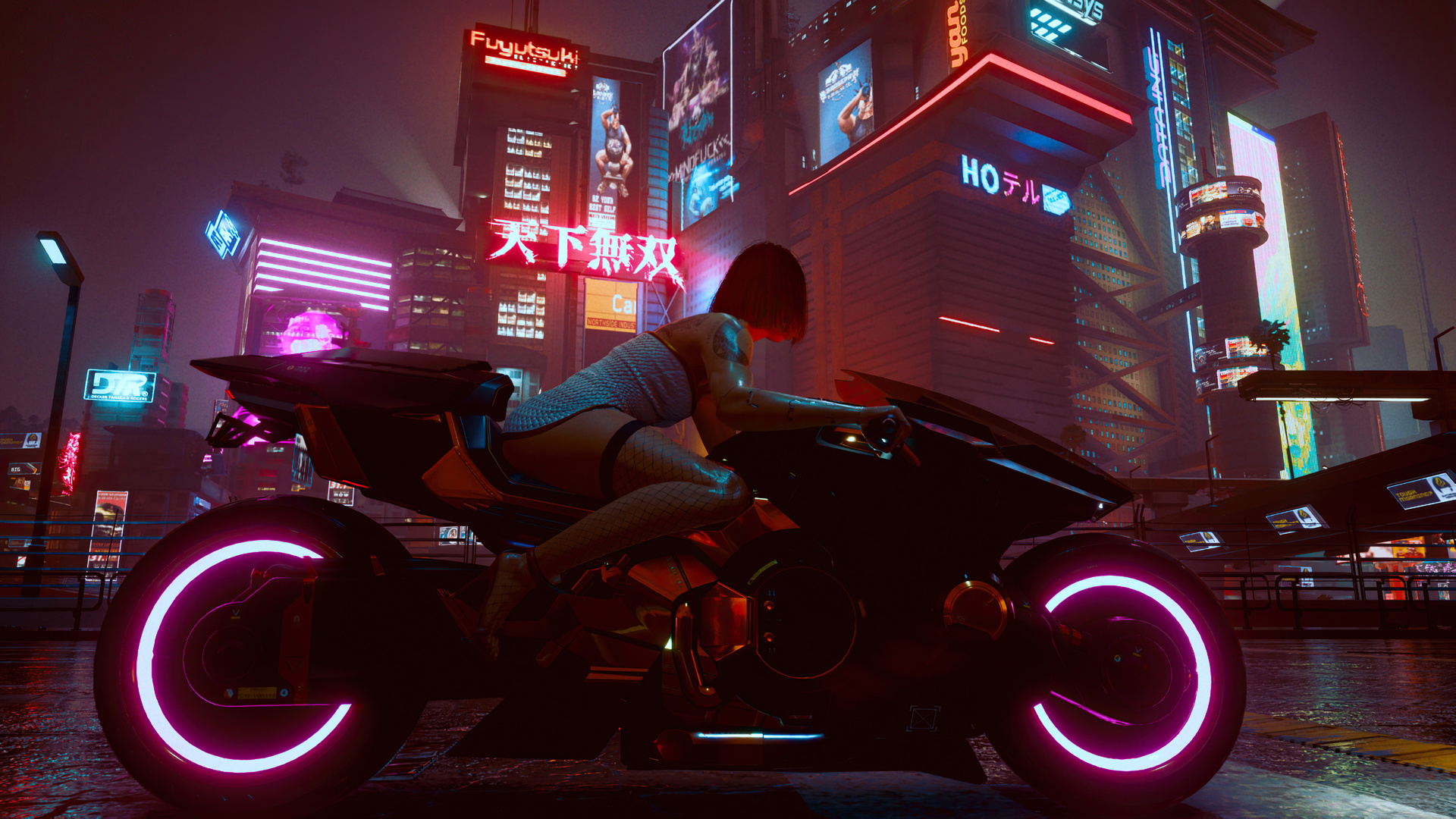 Cyberpunk Street Night HD Wallpaper - KDE Store