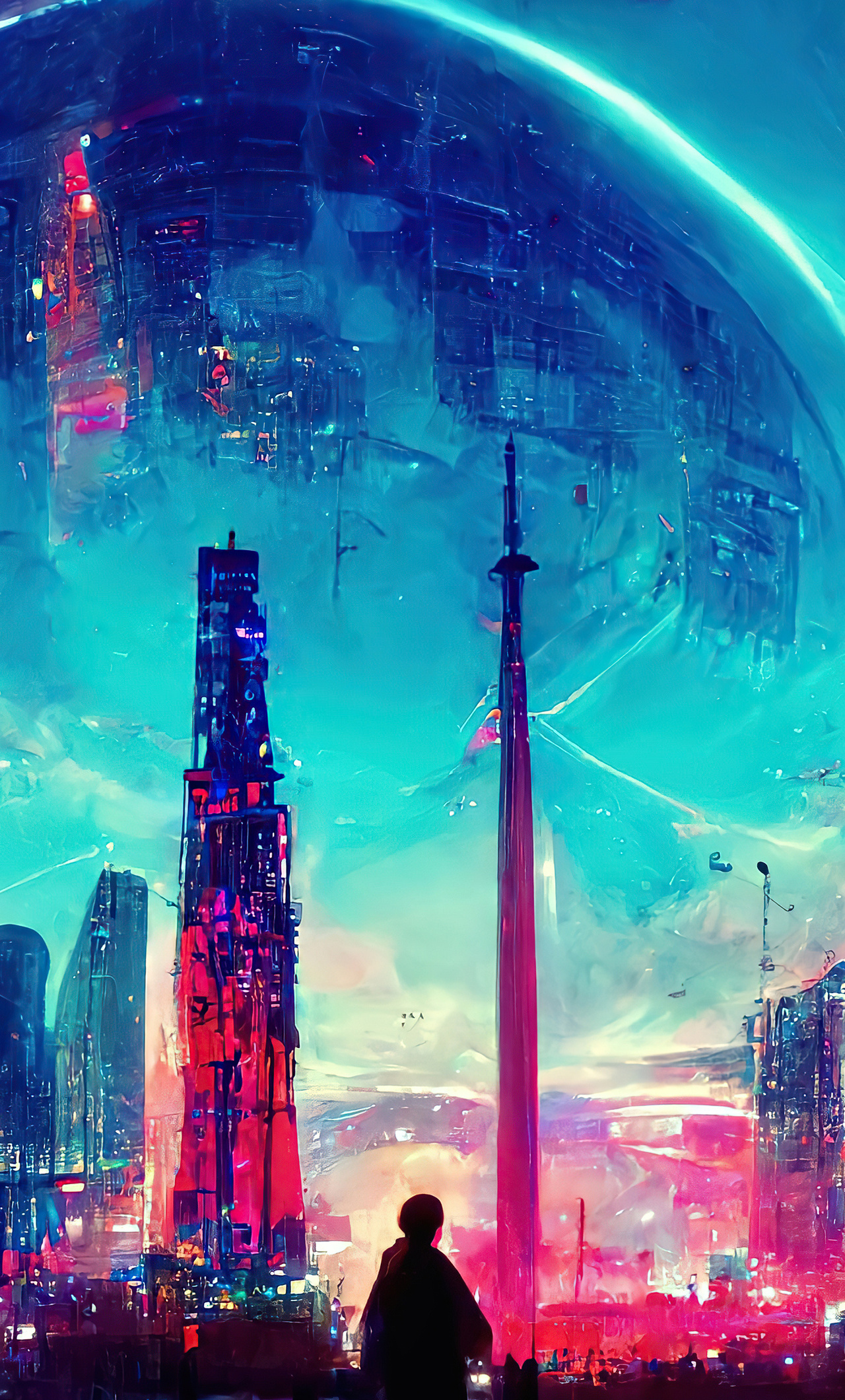 4K Wallpaper for PC: AI Cyberpunk Illustration