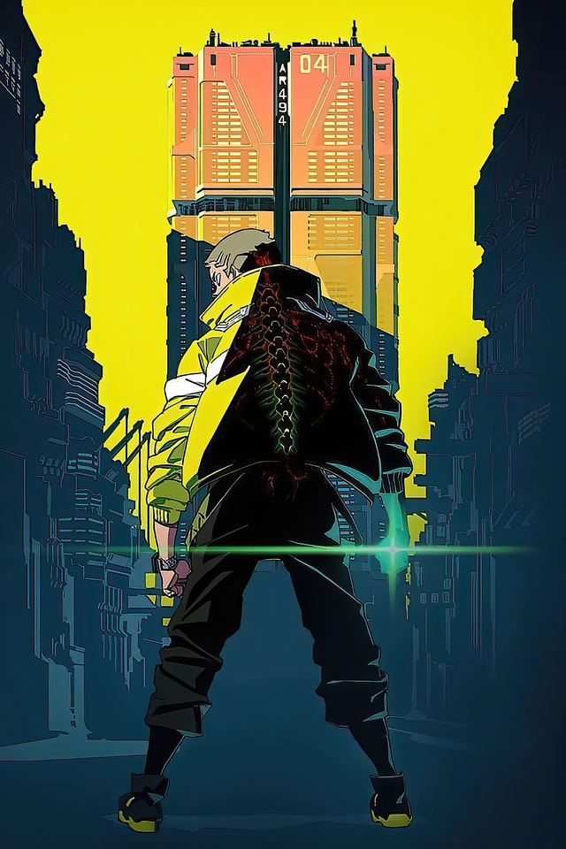 Cyberpunk: Edgerunners background wallpapers for iOS and Android