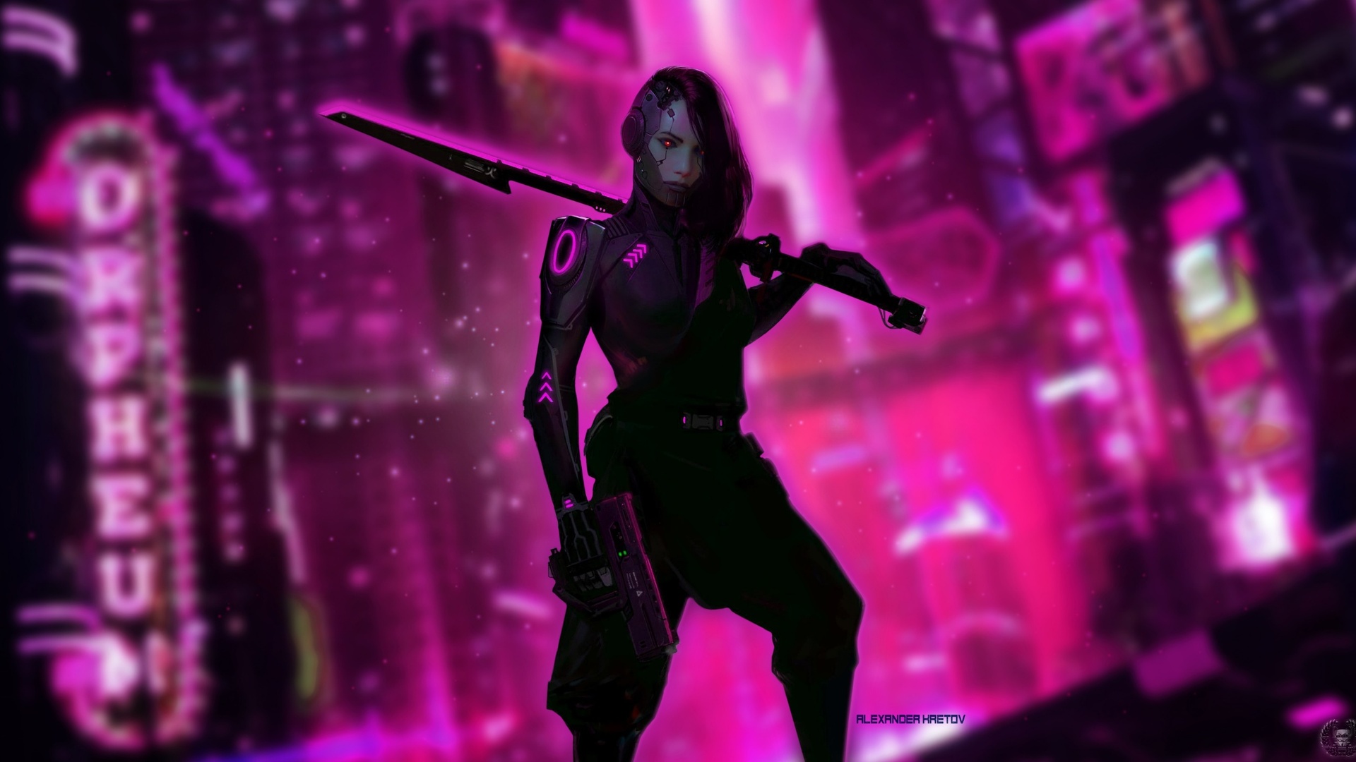 Cyberpunk woman wallpaper фото 21