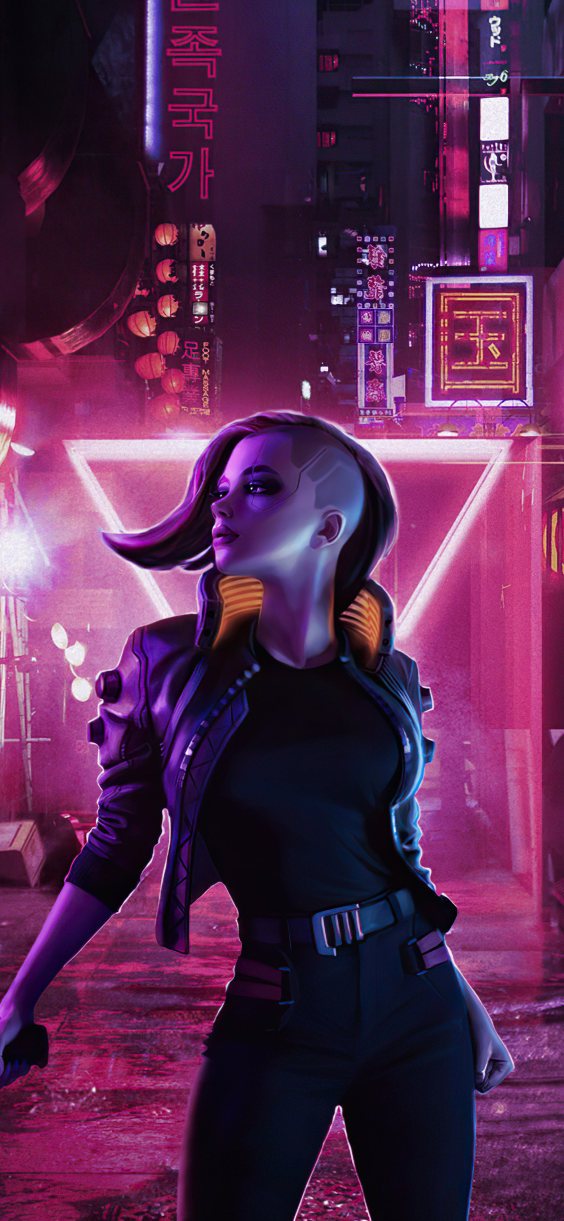 1125x2436 Cyberpunk Girl Retro Art 4k Iphone XS,Iphone 10,Iphone X ,HD 4k  Wallpapers,Images,Backgrounds,Photos and Pictures