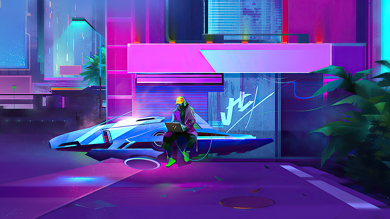 1366x768 Cyberpunk Hacker Time 1366x768 Resolution HD 4k Wallpapers,  Images, Backgrounds, Photos and Pictures
