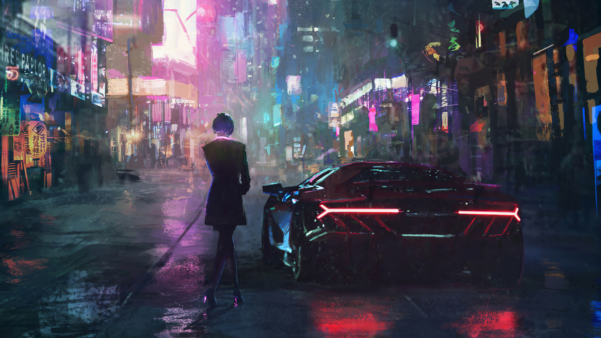 cyberpunk 2077 NEON girl HD Wallpapers - Eyecandy for your XFCE