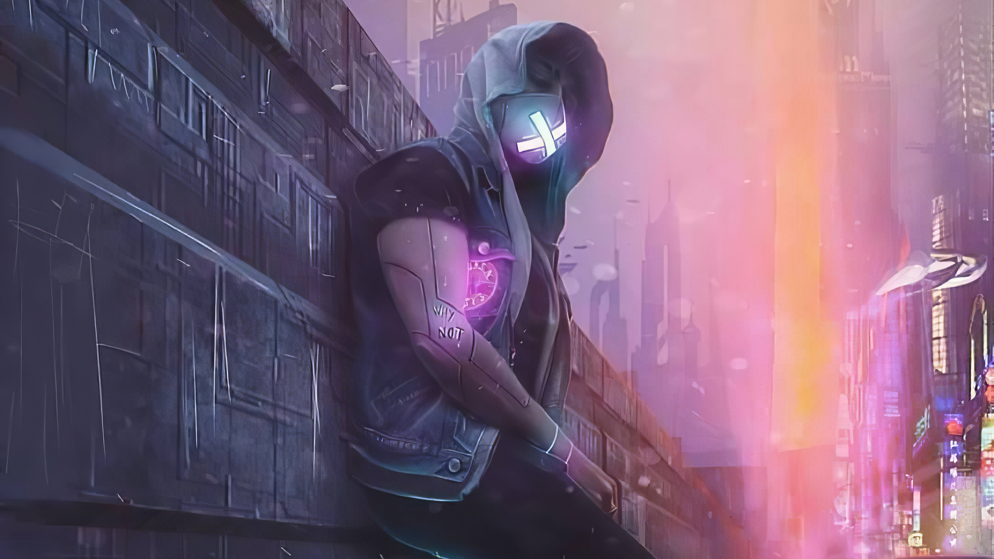 2048x1152 Cyberpunk Mask Boy 4k Wallpaper,2048x1152 Resolution HD 4k Wallpapers,Images