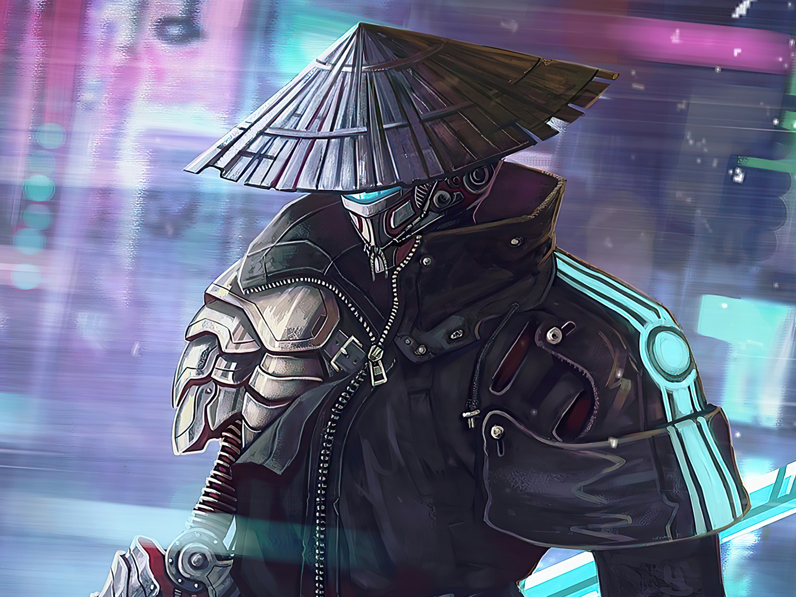 1600x1200 Cyberpunk Samurai 4k Wallpaper,1600x1200 Resolution HD 4k ...