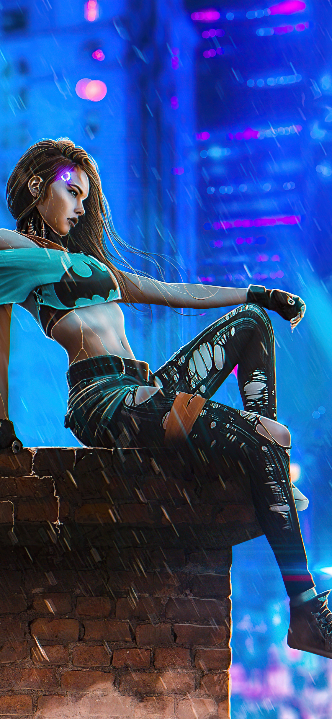 1125x2436 Cyberpunk Style Modern Girl 4k Iphone XS,Iphone 10,Iphone X HD 4k  Wallpapers, Images, Backgrounds, Photos and Pictures