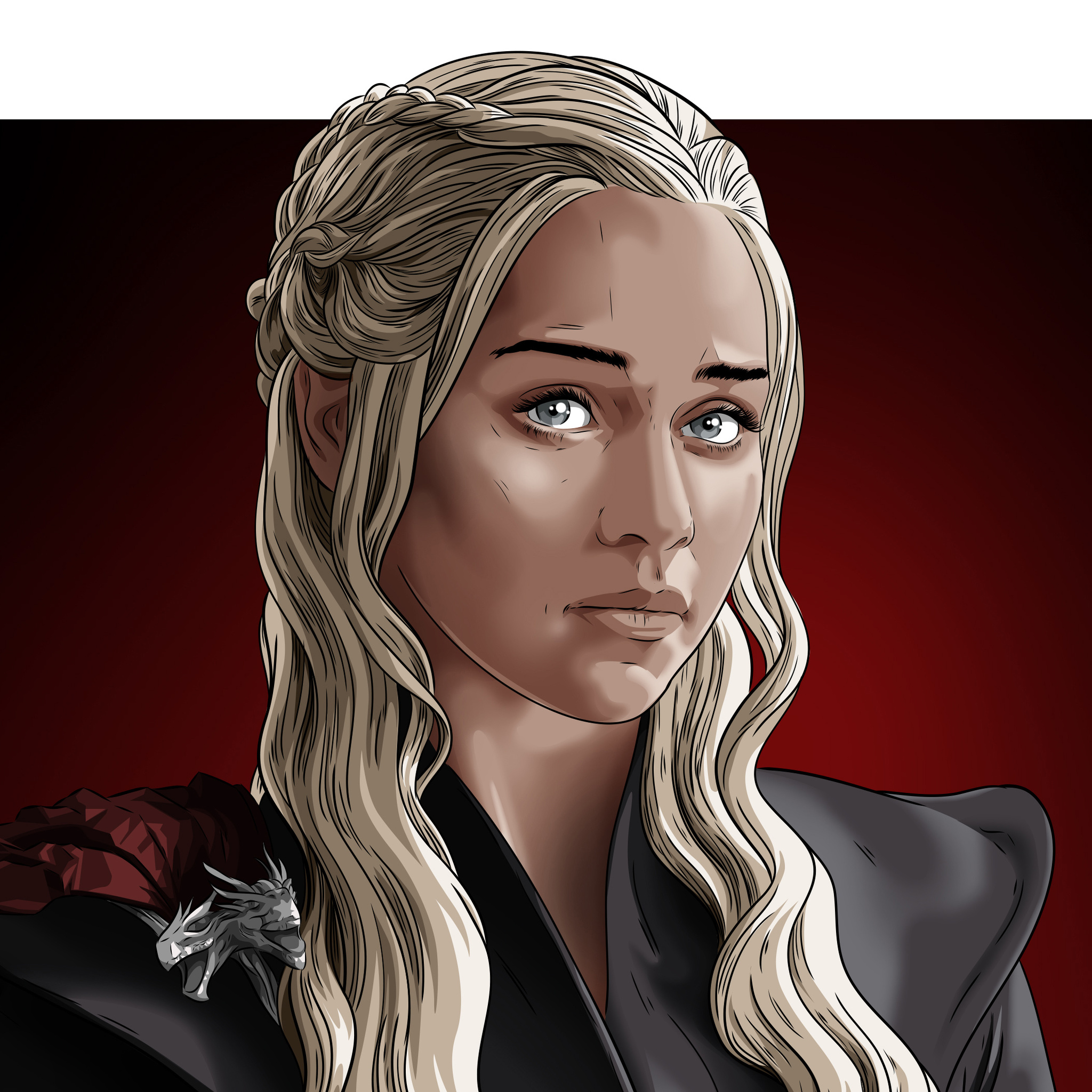 2048x2048 Daenerys Targaryen Game Of Thrones Digital Art Ipad Air Hd 4k Wallpapers Images