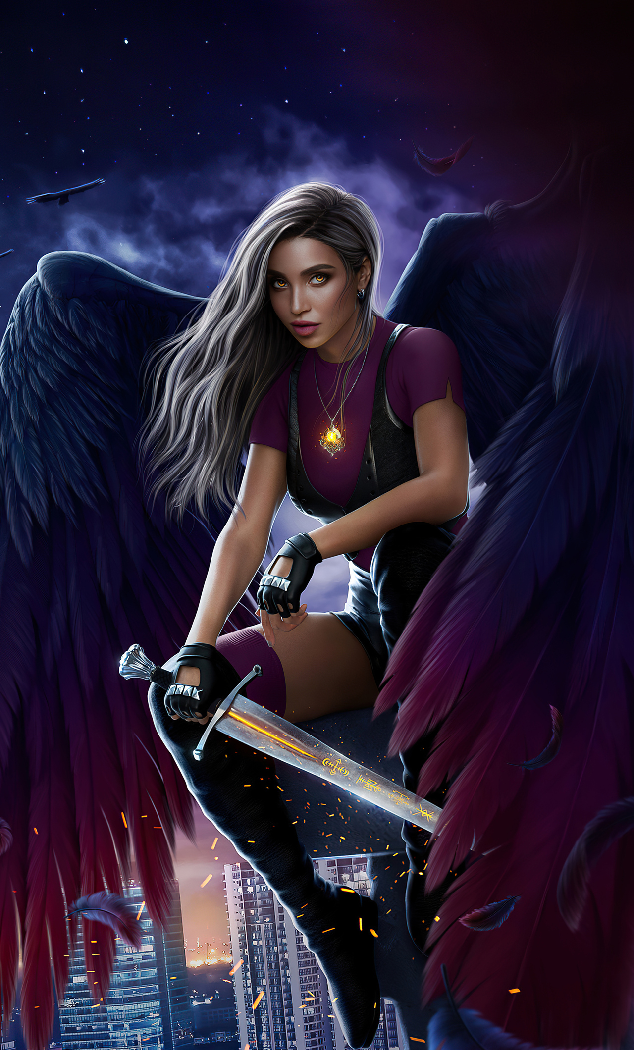 1280x2120 Dark Angel 5k iPhone 6+ HD 4k Wallpapers, Images, Backgrounds,  Photos and Pictures