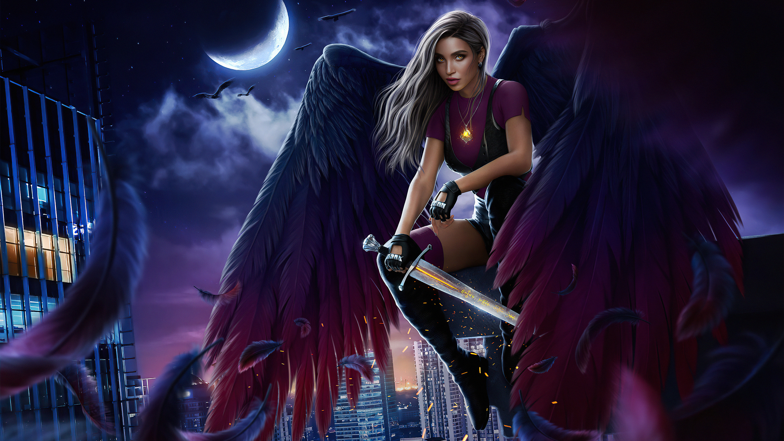 2560x1440 Dark Angel 5k 1440P Resolution HD 4k Wallpapers, Images,  Backgrounds, Photos and Pictures