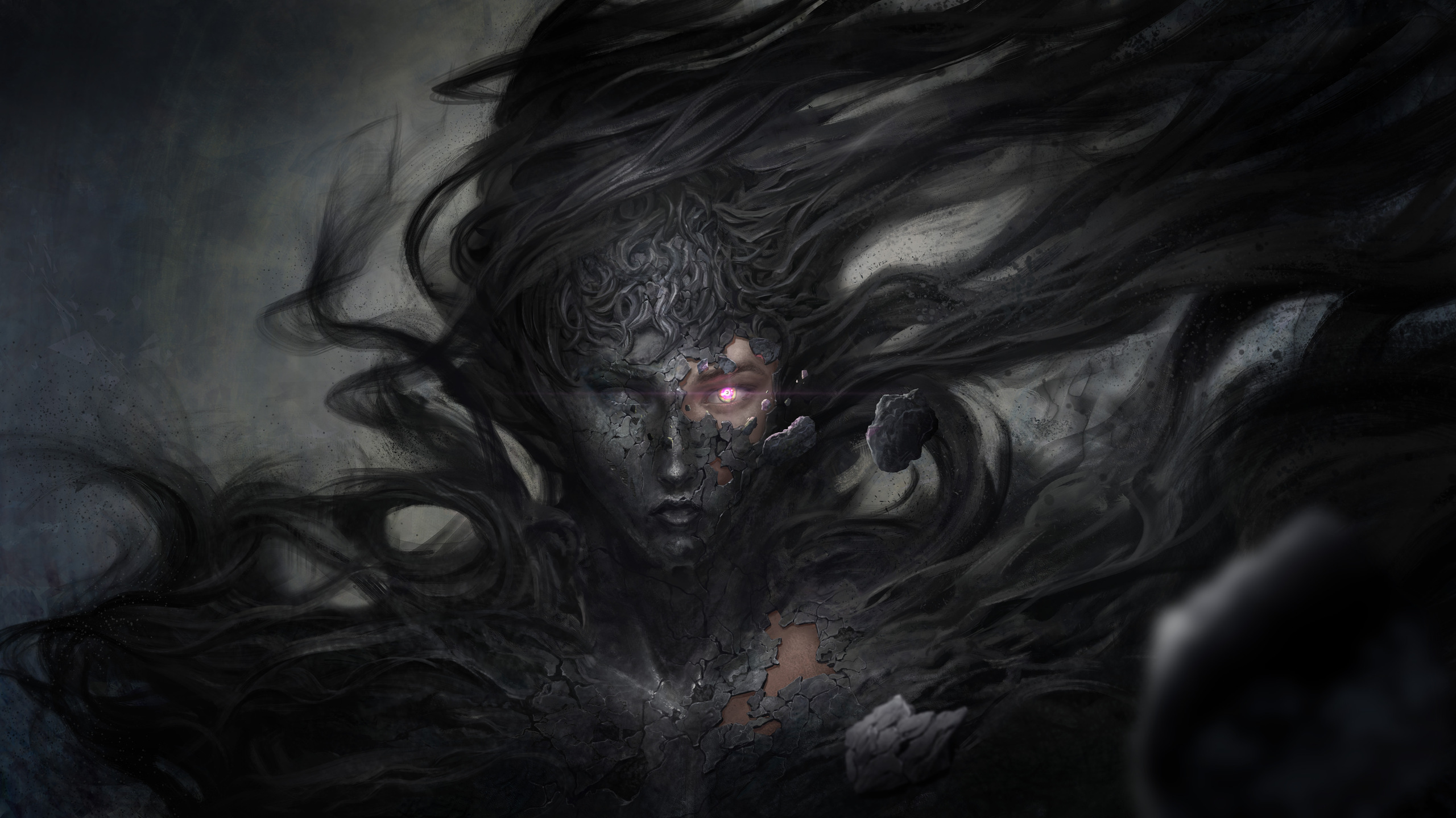 2560x1440 Dark Demon Fantasy Witch 8k 1440P Resolution HD 4k Wallpapers,  Images, Backgrounds, Photos and Pictures