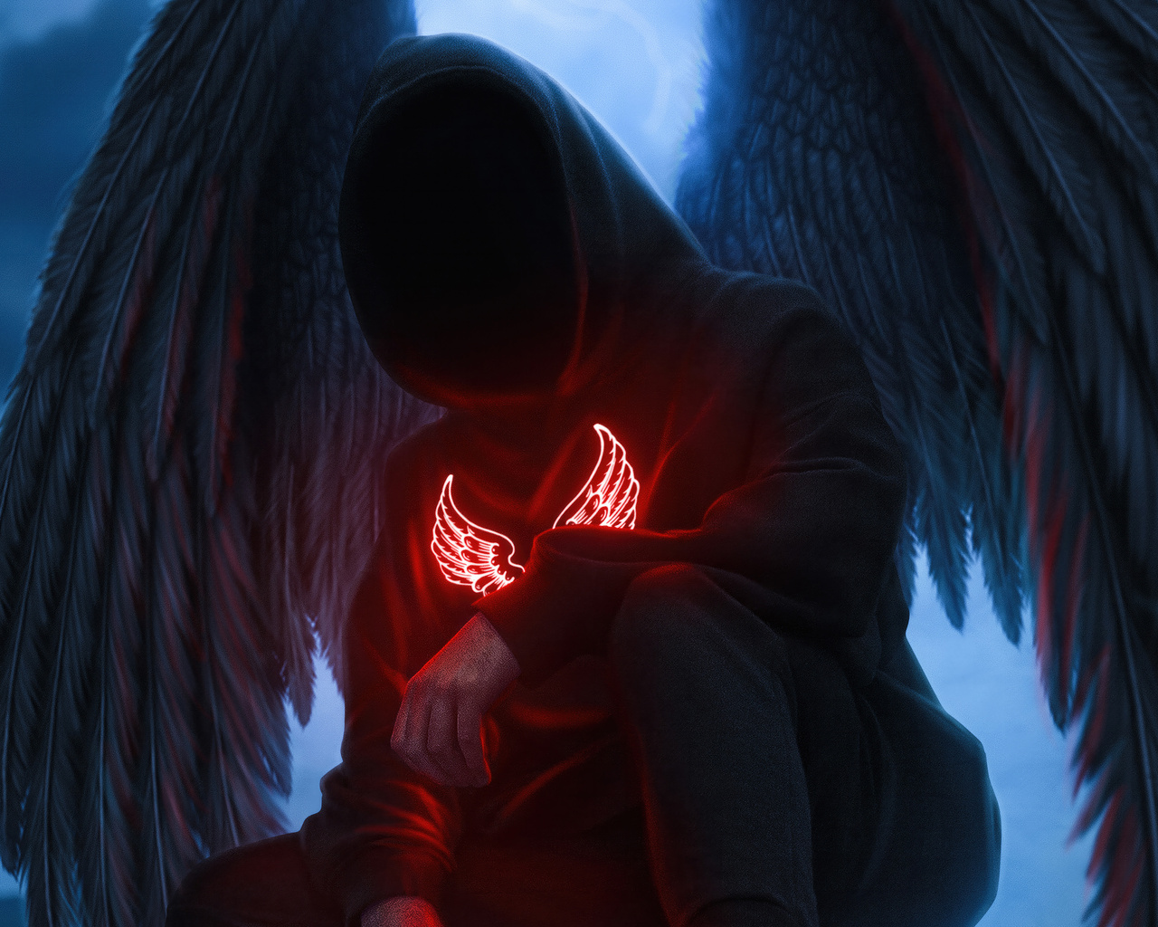 1280x1024 Dark Life Angel Boy 5k Wallpaper,1280x1024 Resolution HD 4k ...