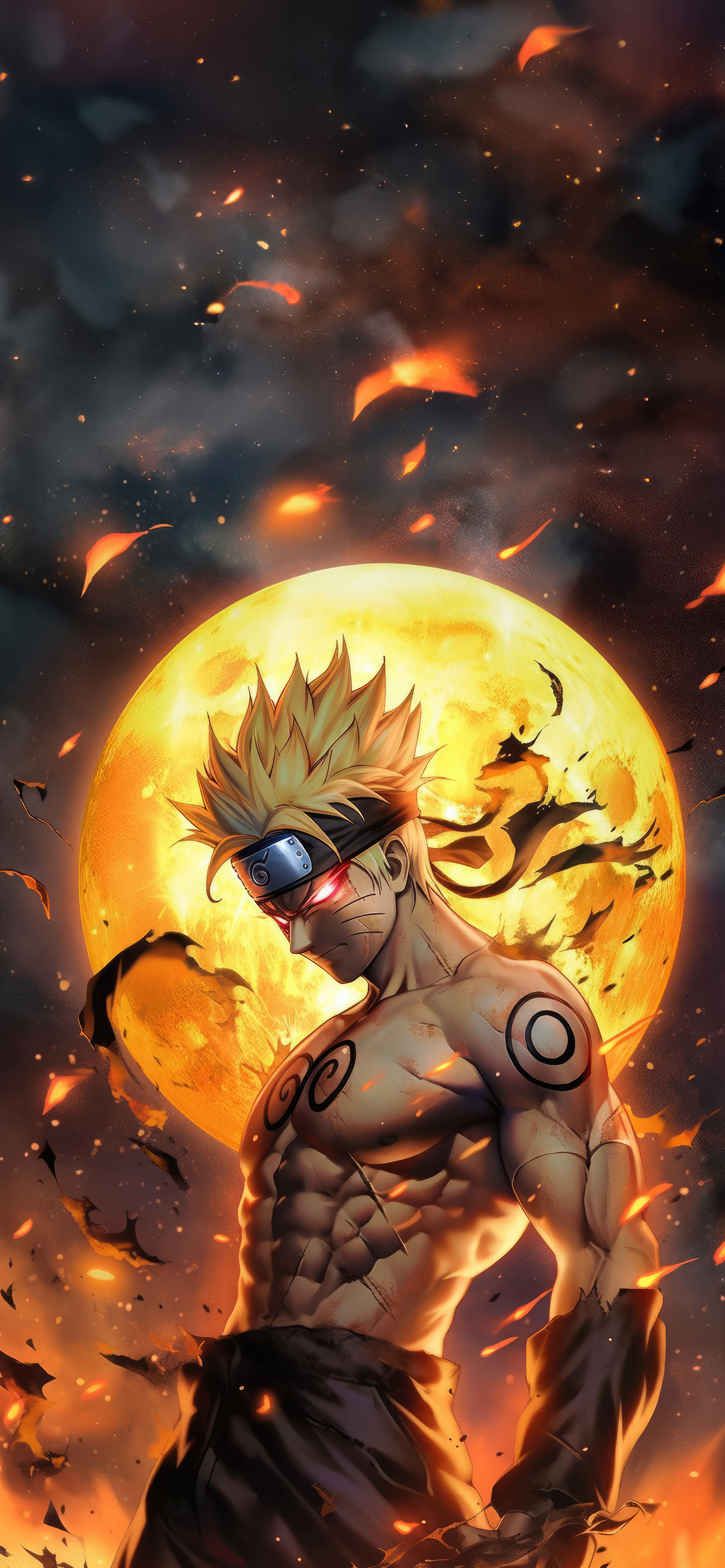 Download The Unleashed Power of Naruto Black  Wallpaperscom