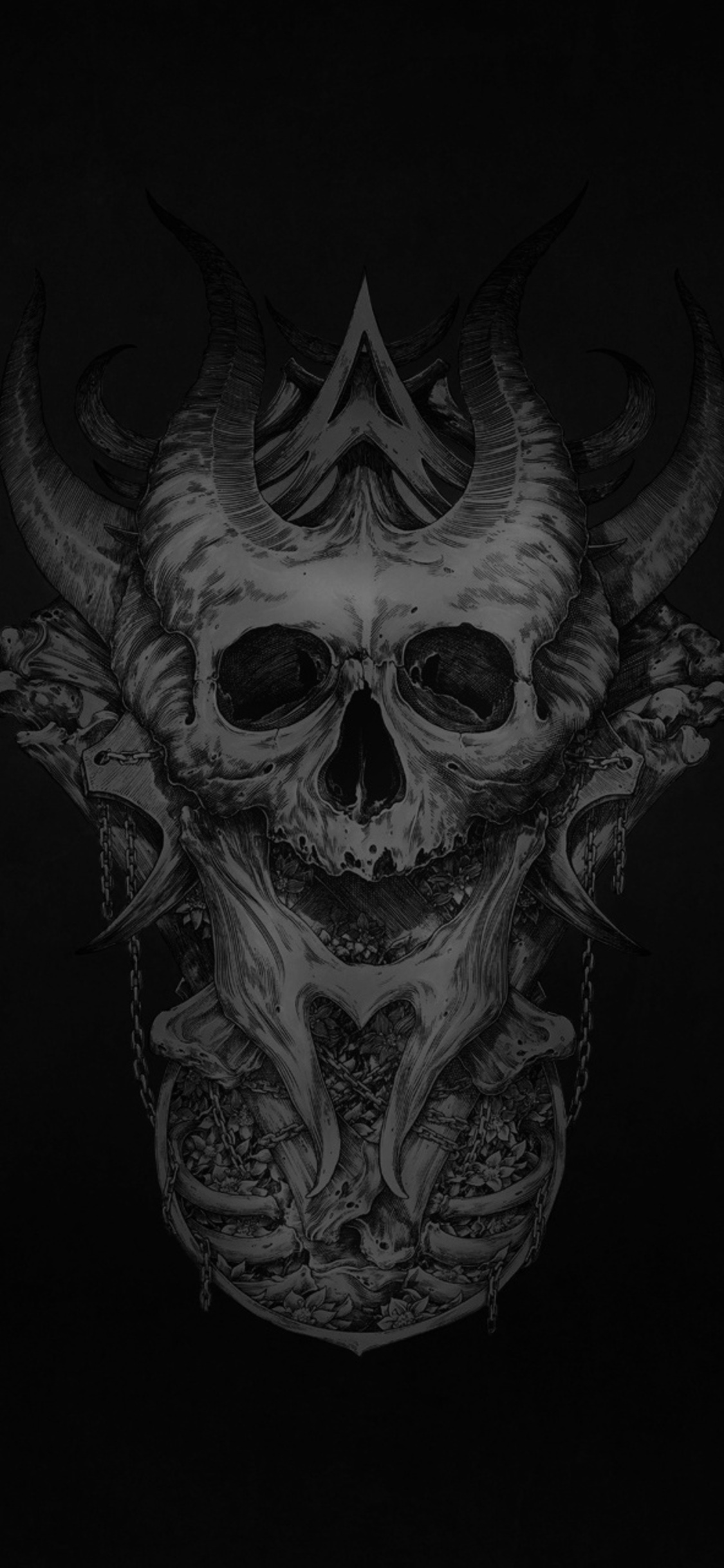 89554 skull minimalism minimalist hd 4k dark black  Rare Gallery HD  Wallpapers