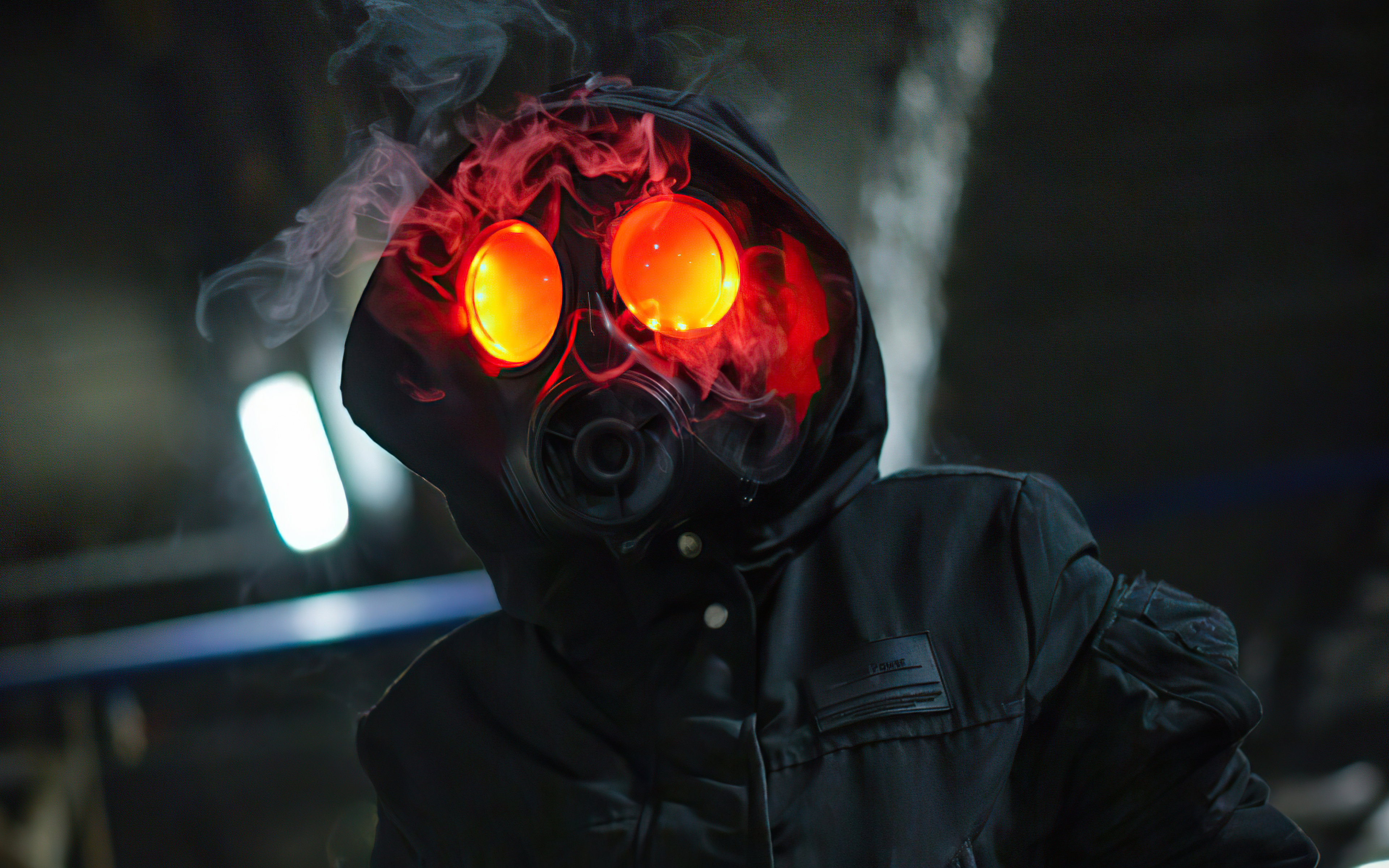3840x2400 Dark Smoke Mask Hoodie Boy 5k 4k HD 4k Wallpapers, Images,  Backgrounds, Photos and Pictures