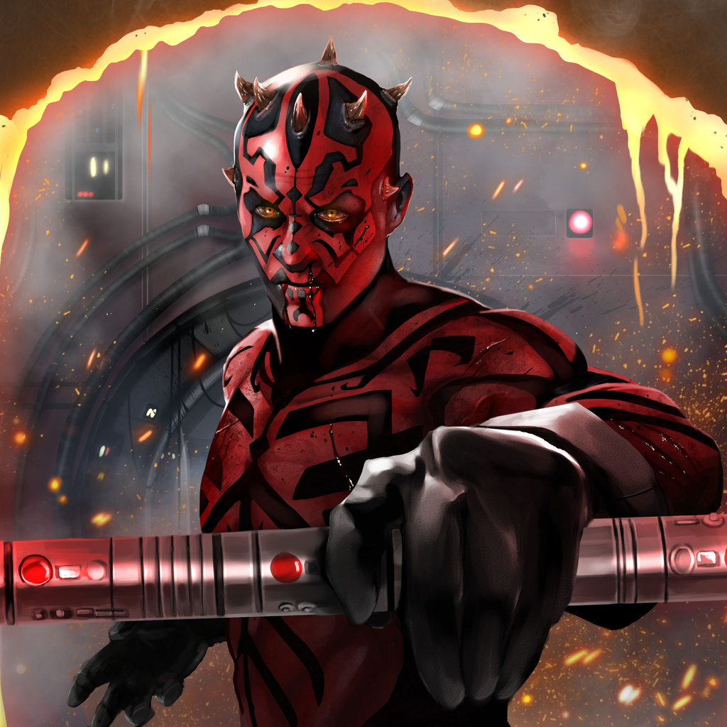 1024x1024 Darth Maul Digital Art 5k 1024x1024 Resolution HD 4k ...