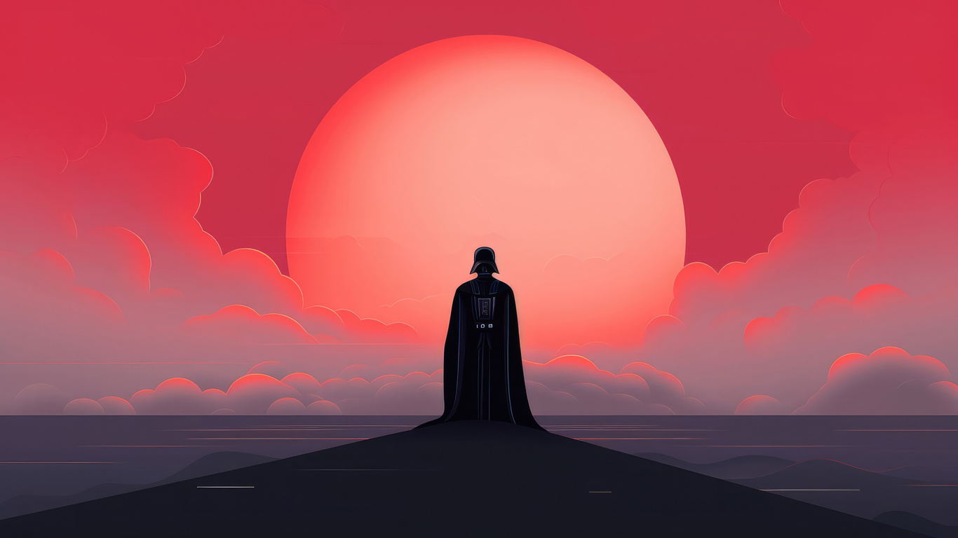 1366x768 Darth Vader Minimalist Art 4k Laptop HD ,HD 4k Wallpapers ...