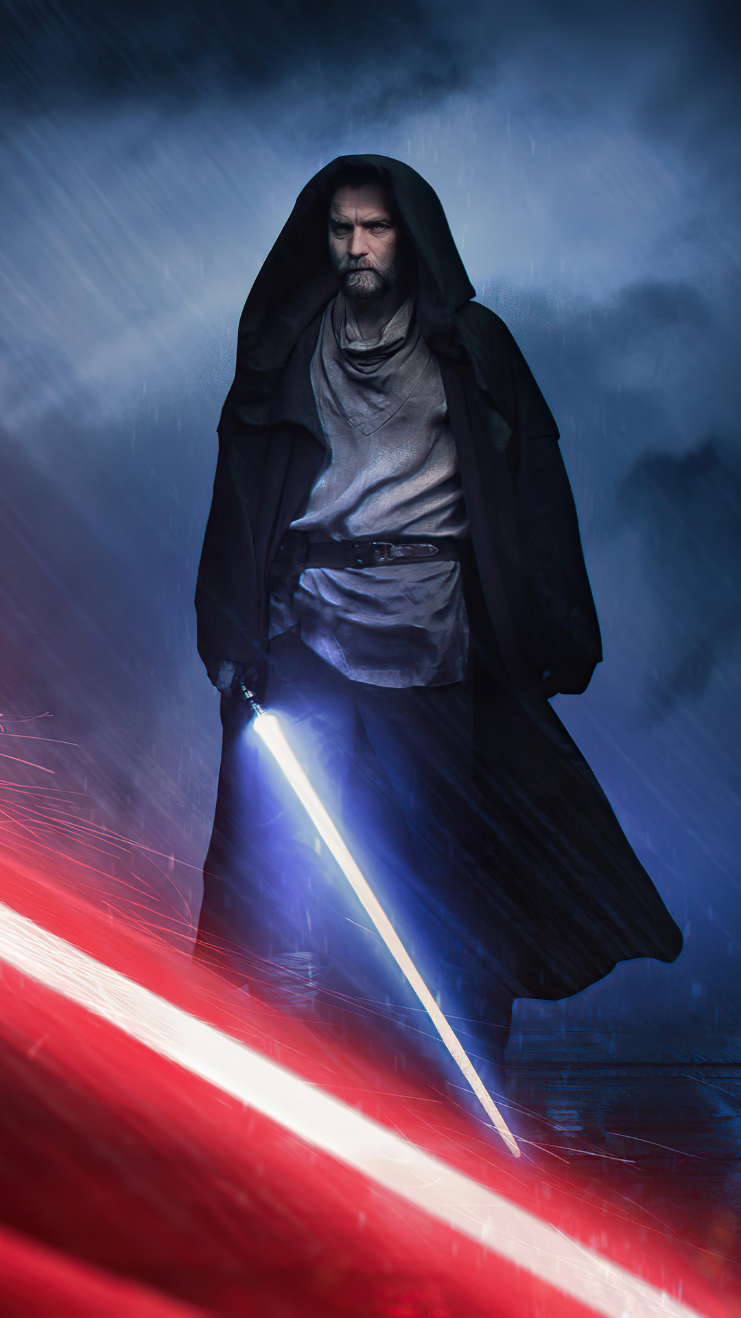 Made an iPhone wallpaper out of this ObiWan Kenobi 2022 poster since I  couldnt find one online  riphonewallpapers