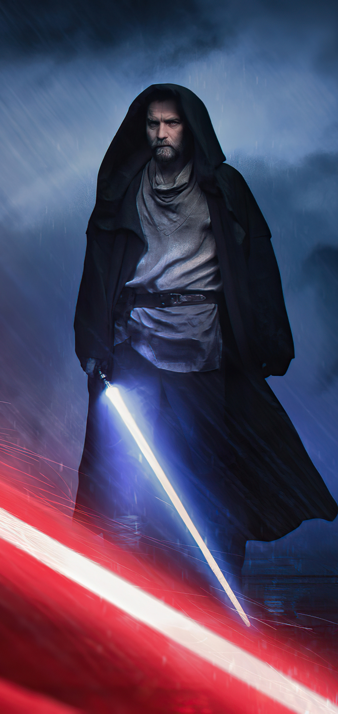 1080x2280 Darth Vader Vs Obi Wan Kenobi One Plus 6,Huawei p20,Honor ...