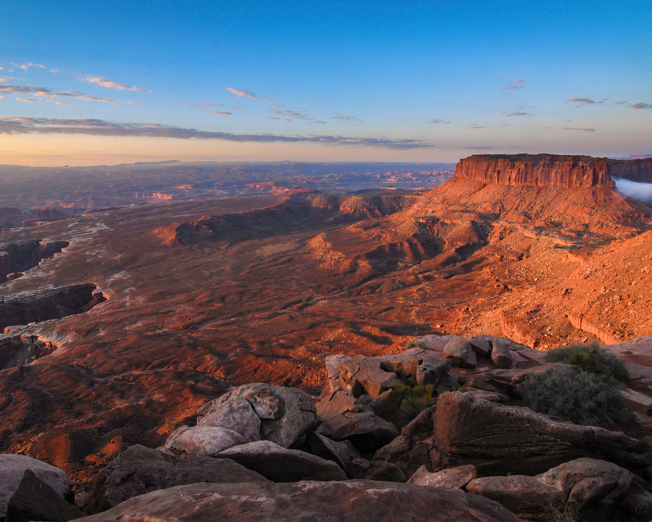 1280x1024 Dawn At Grand View Point Canyonlands National Park 1280x1024 ...