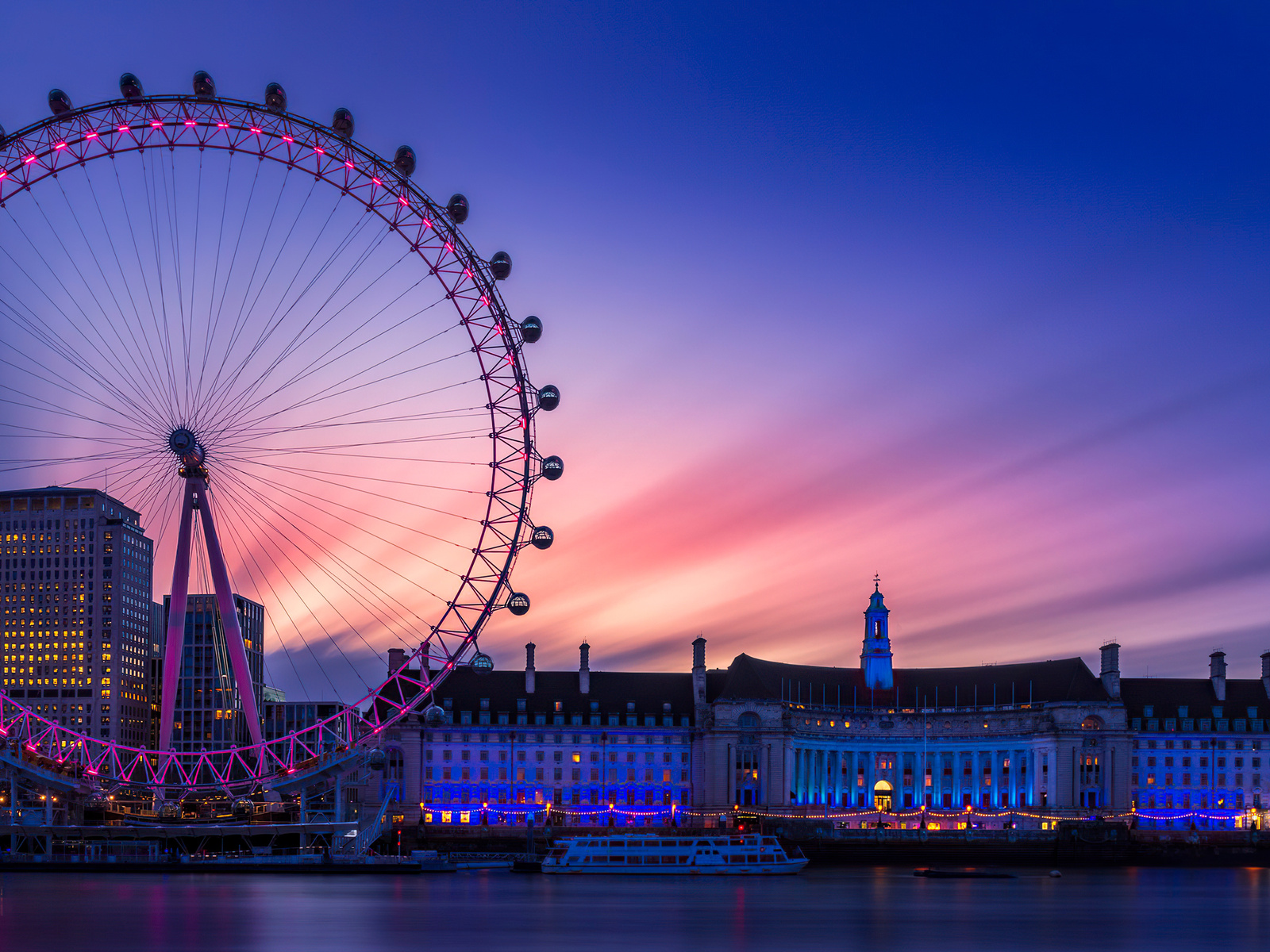 1600x1200 Dawn At The London Eye 4k 1600x1200 Resolution HD 4k ...