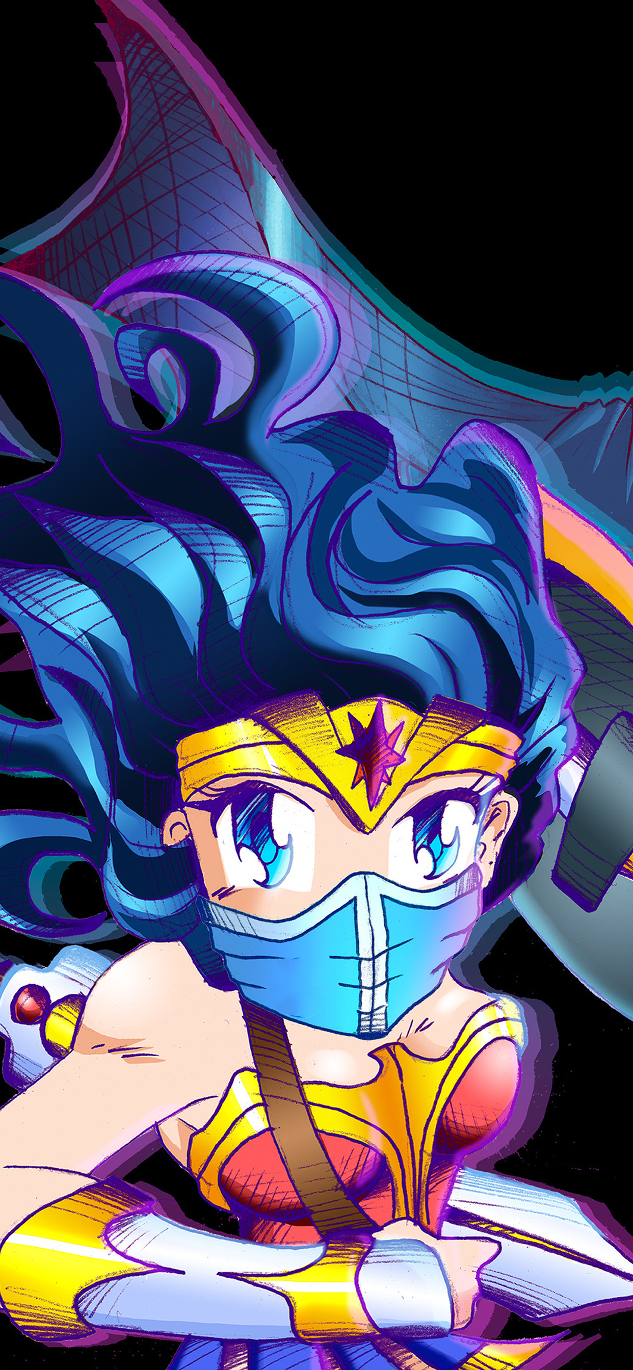 1242x2688 Dc Superhero Wears Masks Iphone XS MAX HD 4k Wallpapers