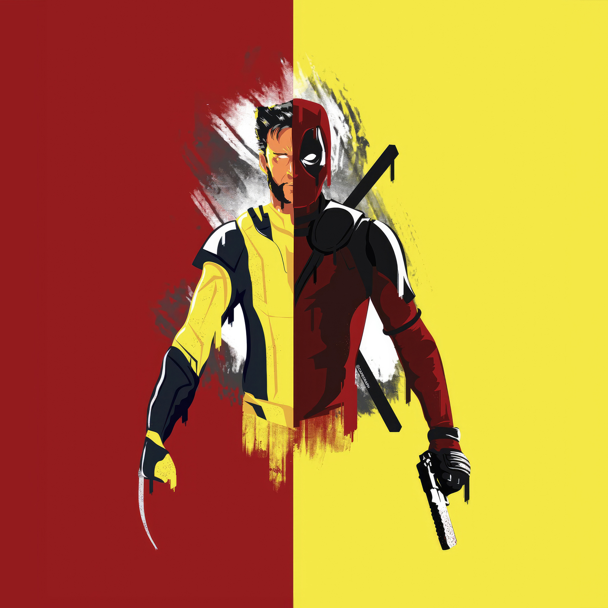 2048x2048 Deadpool 3 Minimalism Ipad Air ,hd 4k Wallpapers,images 