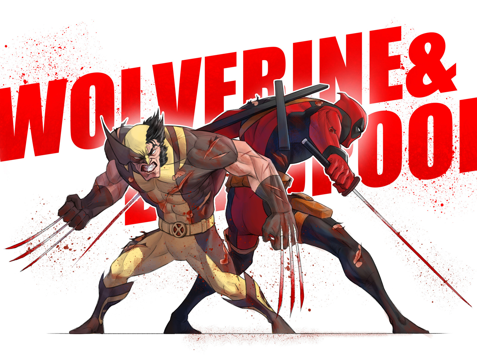 1600x1200 Deadpool And Wolverine Artwork Wallpaper,1600x1200 Resolution ...