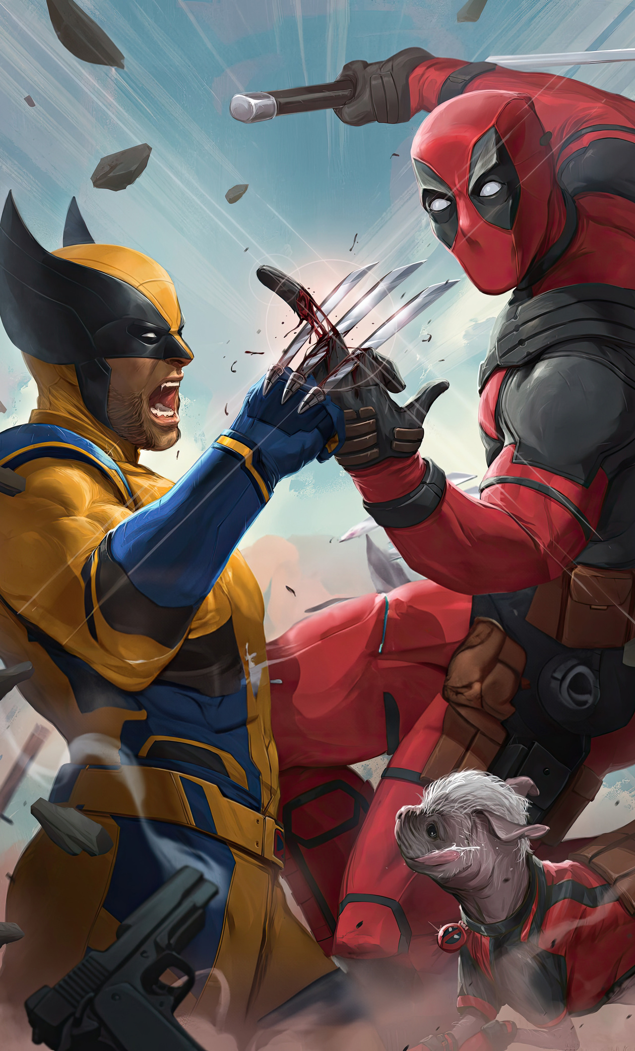 1280x2120 Deadpool And Wolverine Brilliance iPhone 6+ ,HD 4k Wallpapers ...