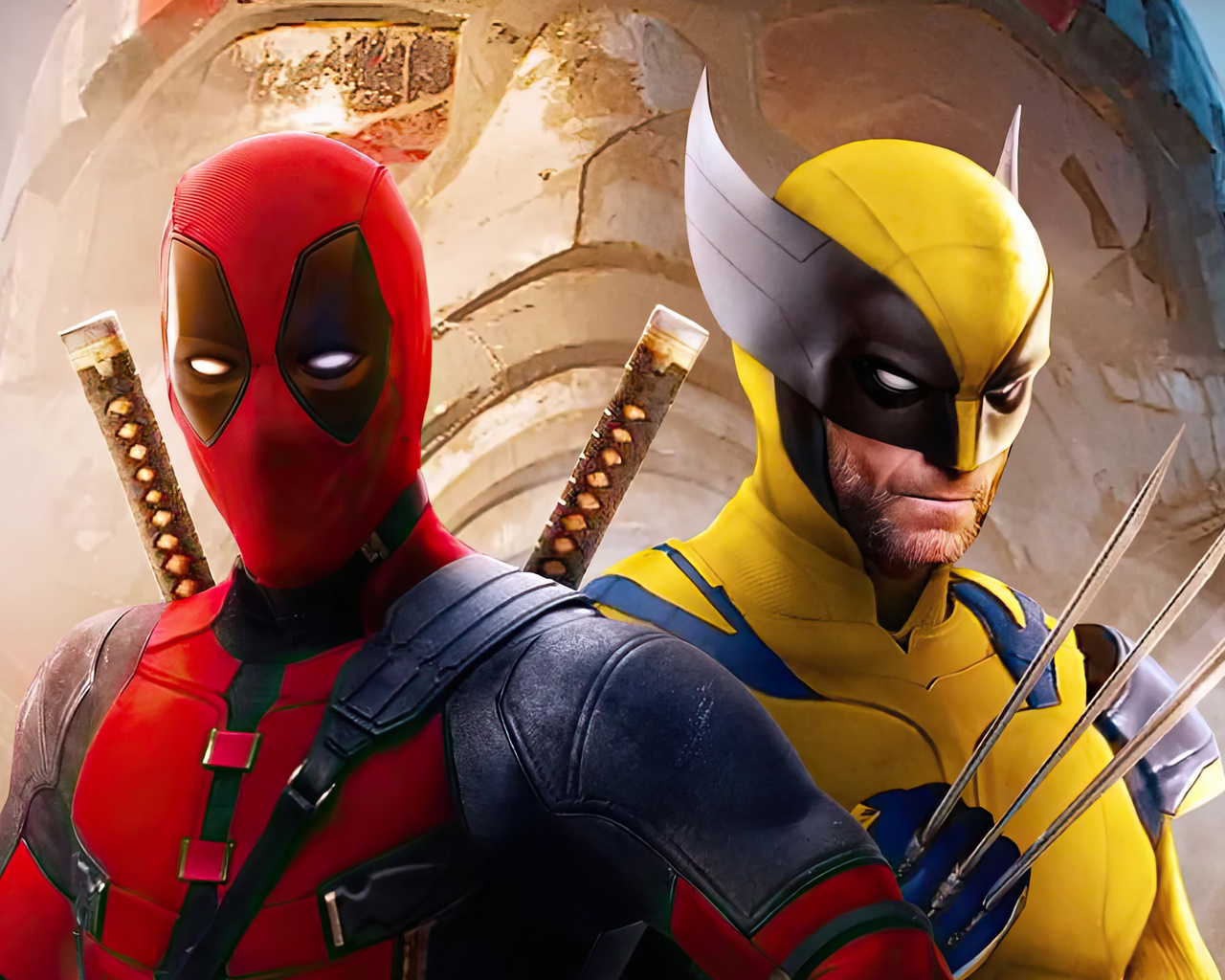 1280x1024 Deadpool And Wolverine Compasses Wallpaper,1280x1024 ...