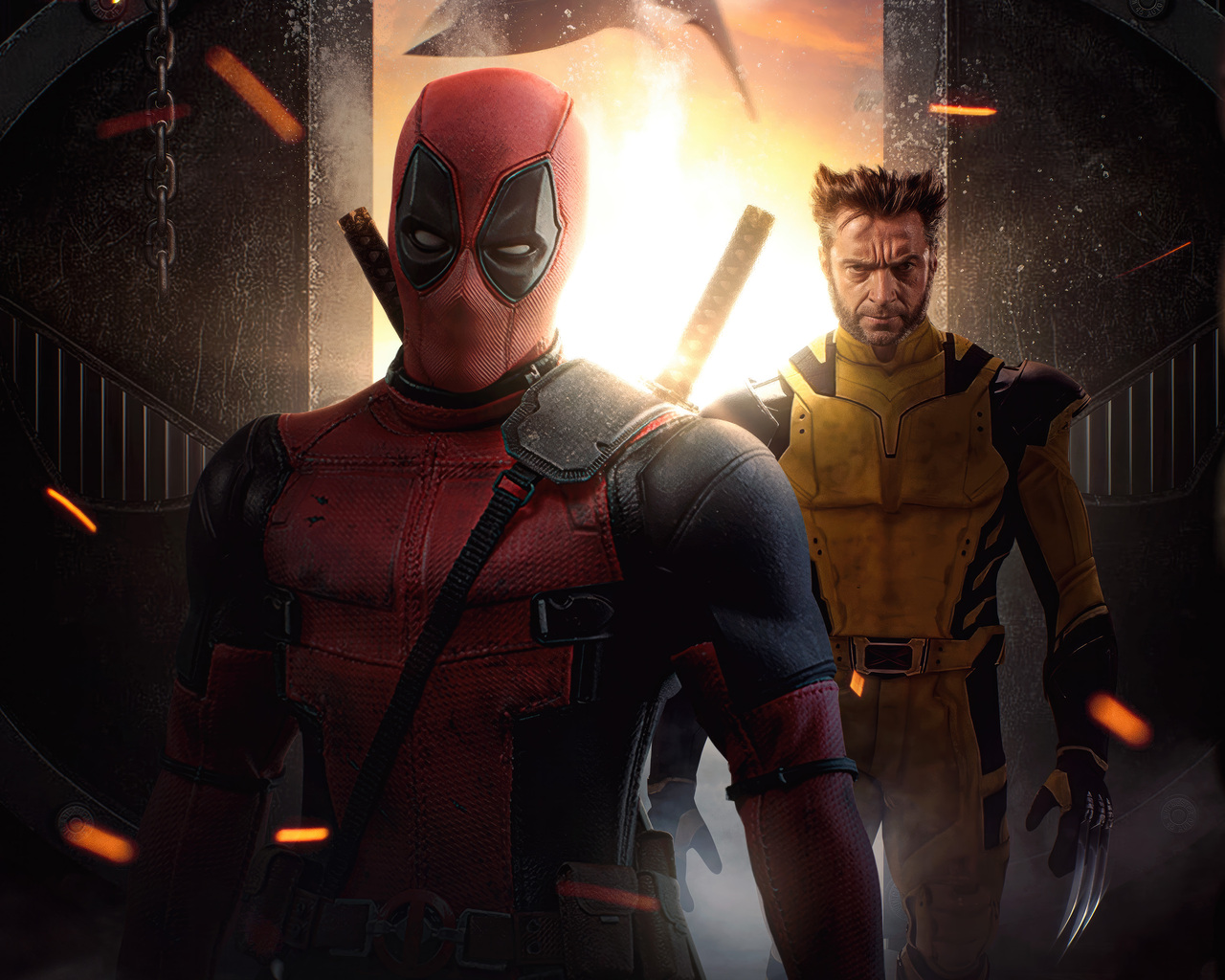 1280x1024 Deadpool And Wolverine Dynamic Team Up Wallpaper,1280x1024 ...