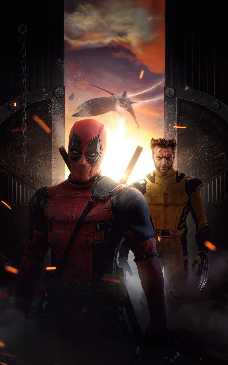 800x1280 Deadpool And Wolverine Dynamic Team Up Nexus 7,Samsung Galaxy ...