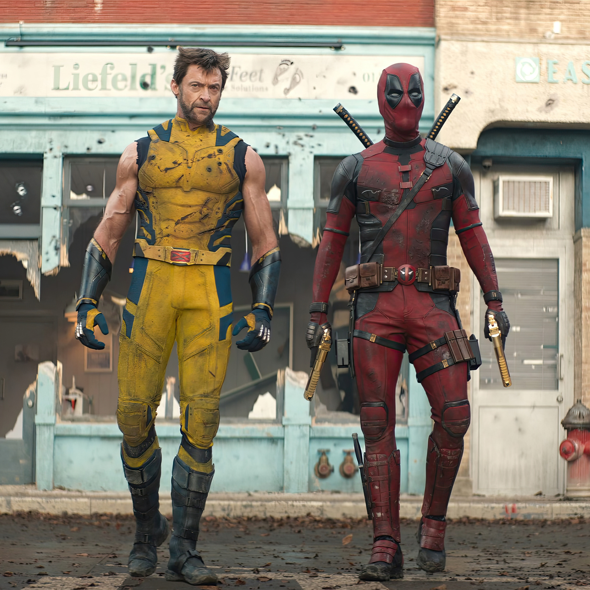 2048x2048 Deadpool And Wolverine Team Up Ipad Air ,HD 4k Wallpapers ...