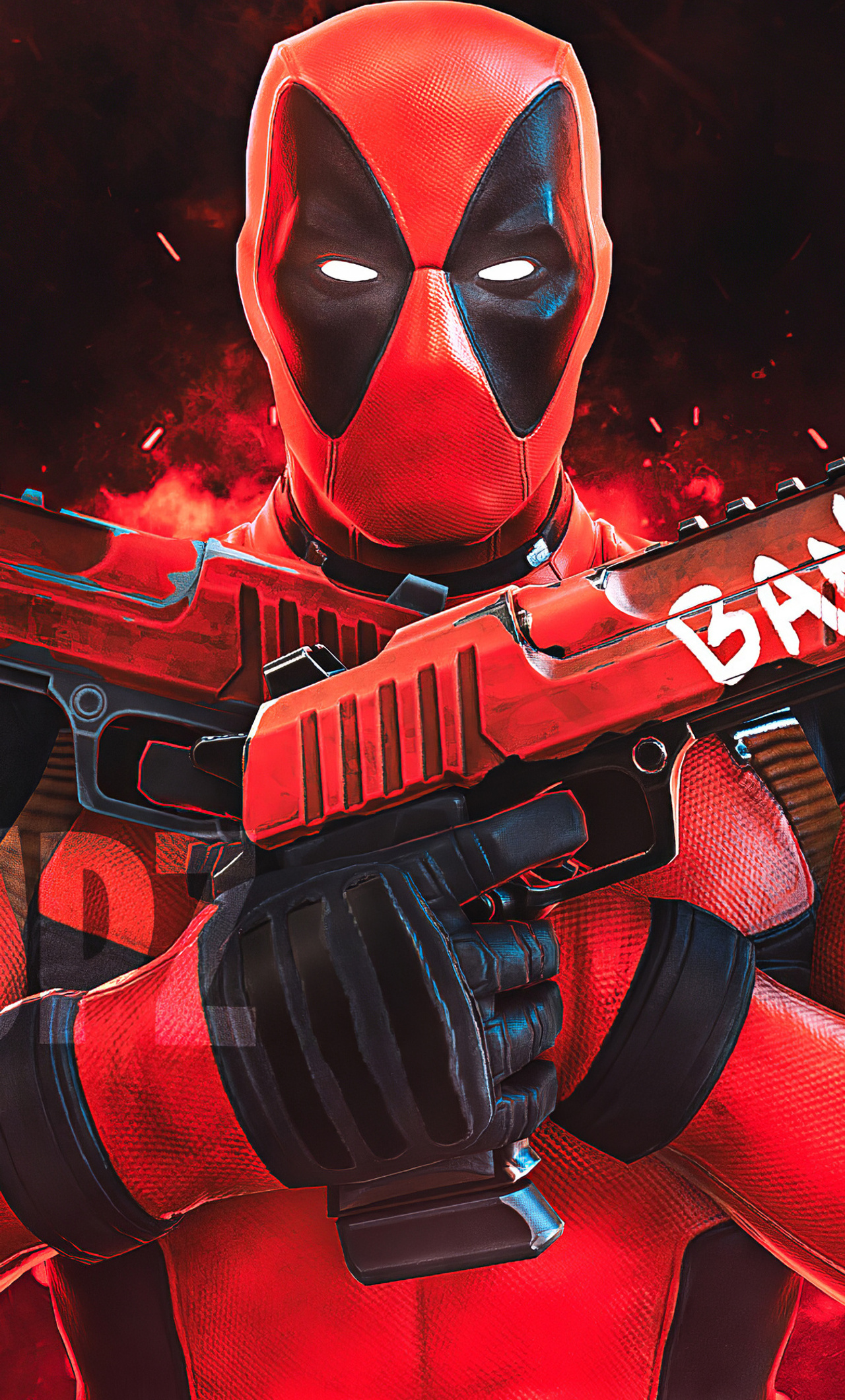 1280x2120 Deadpool Gun Up iPhone 6+ ,HD 4k Wallpapers,Images ...