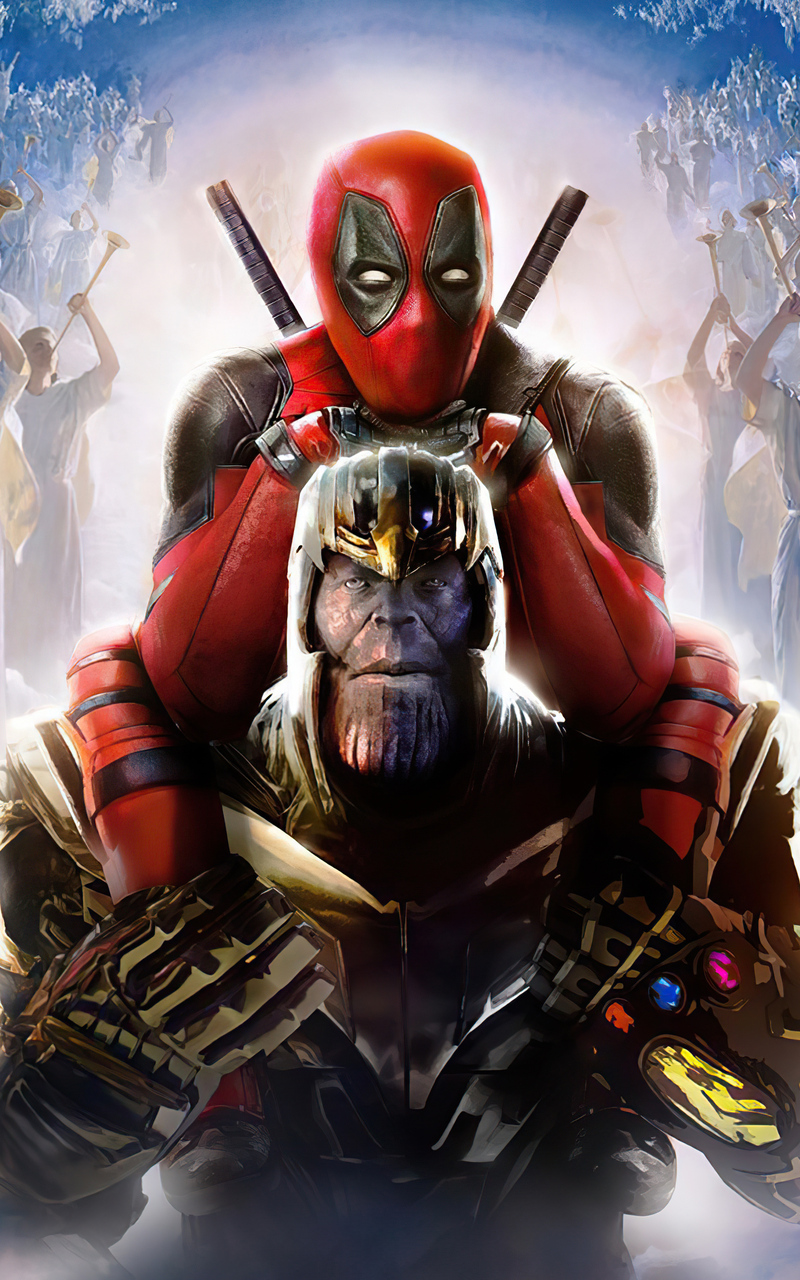 800x1280 Deadpool Over Thanos Nexus 7,Samsung Galaxy Tab 10,Note Android  Tablets HD 4k Wallpapers, Images, Backgrounds, Photos and Pictures