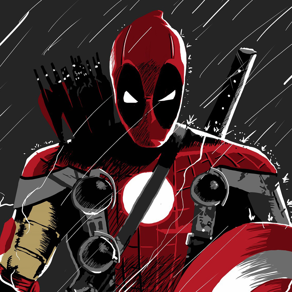 1024x1024 Deadpool Superhero 1024x1024 Resolution HD 4k Wallpapers ...