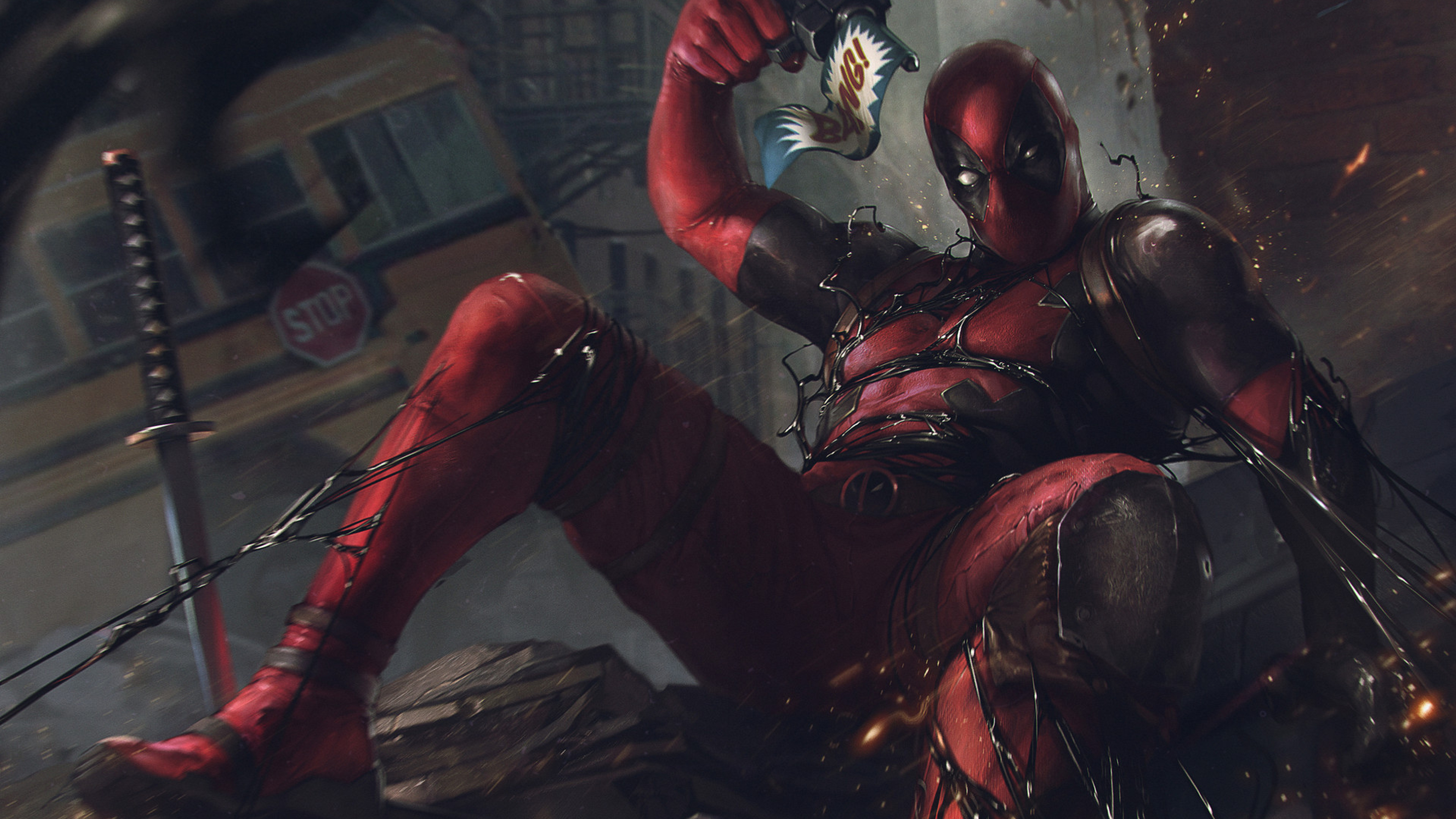 3840x2160 Deadpool Vs Venom Symbiote 4K ,HD 4k Wallpapers,Images ...