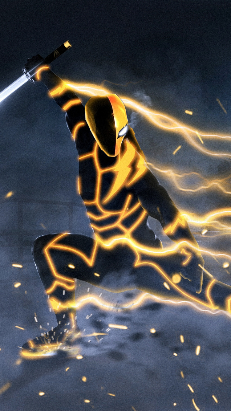 750x1334 Deathstroke Speedster Artwork iPhone 6, iPhone 6S, iPhone 7 ...